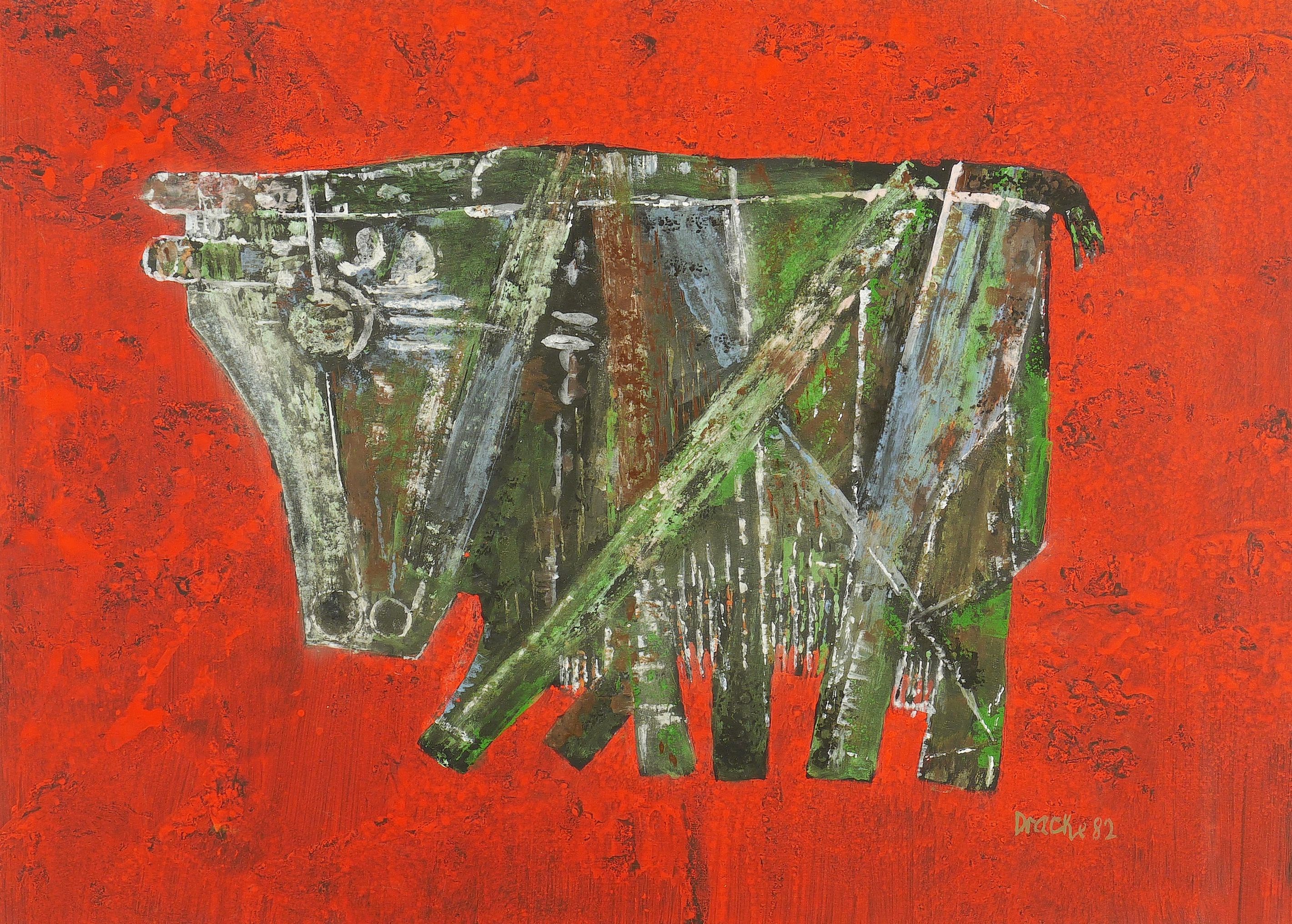 Heinz Drache – „Stier auf Rot“