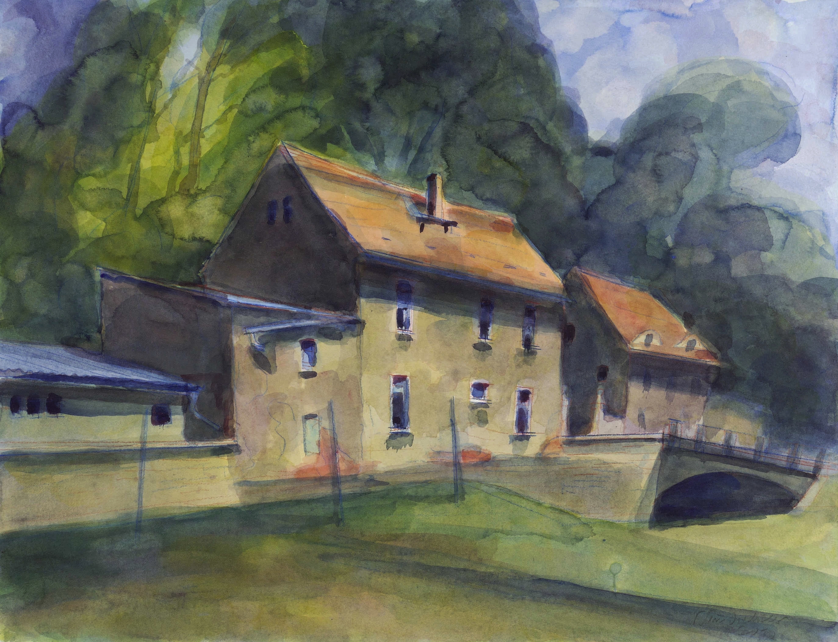 Häuser an der Seidewitz I (Zuschendorf-Pirna)