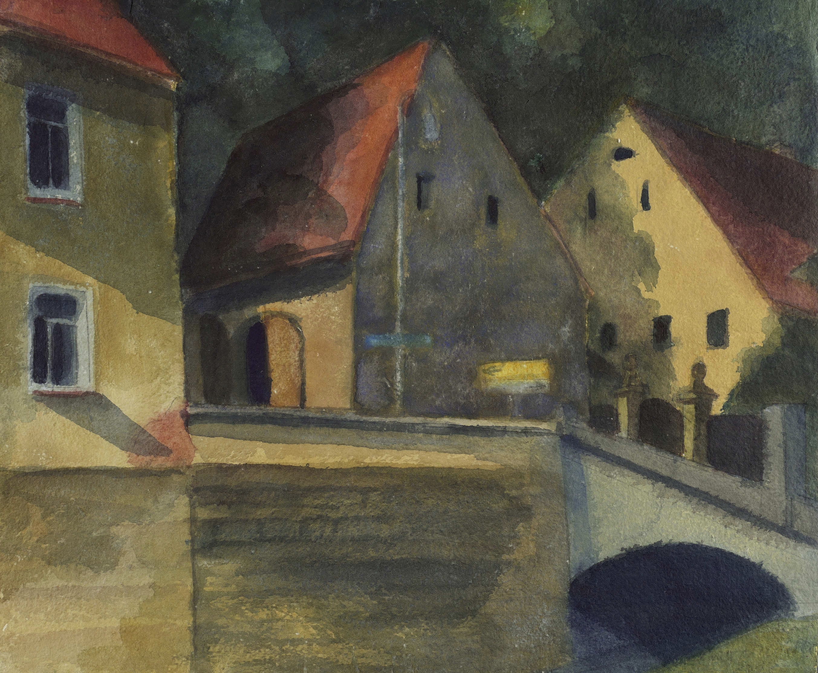 Klaus Drechsler – „Zuschendorfer Häuser II (am Abend)“