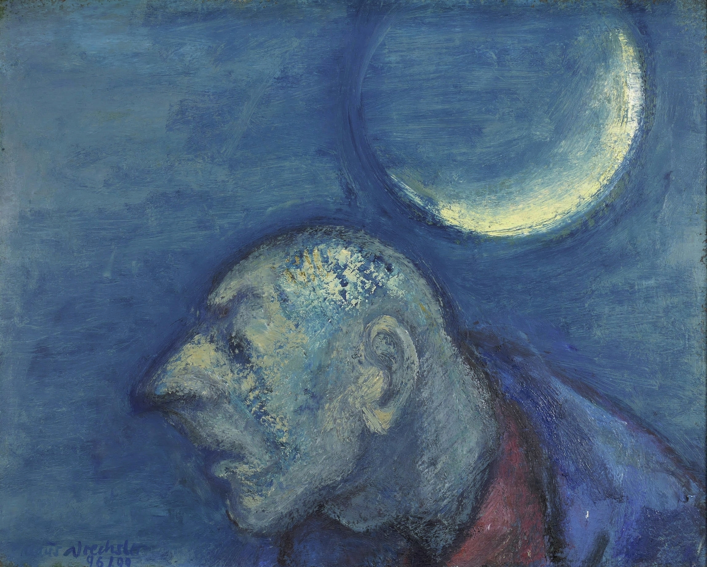 Der Alte unter der Mondsichel