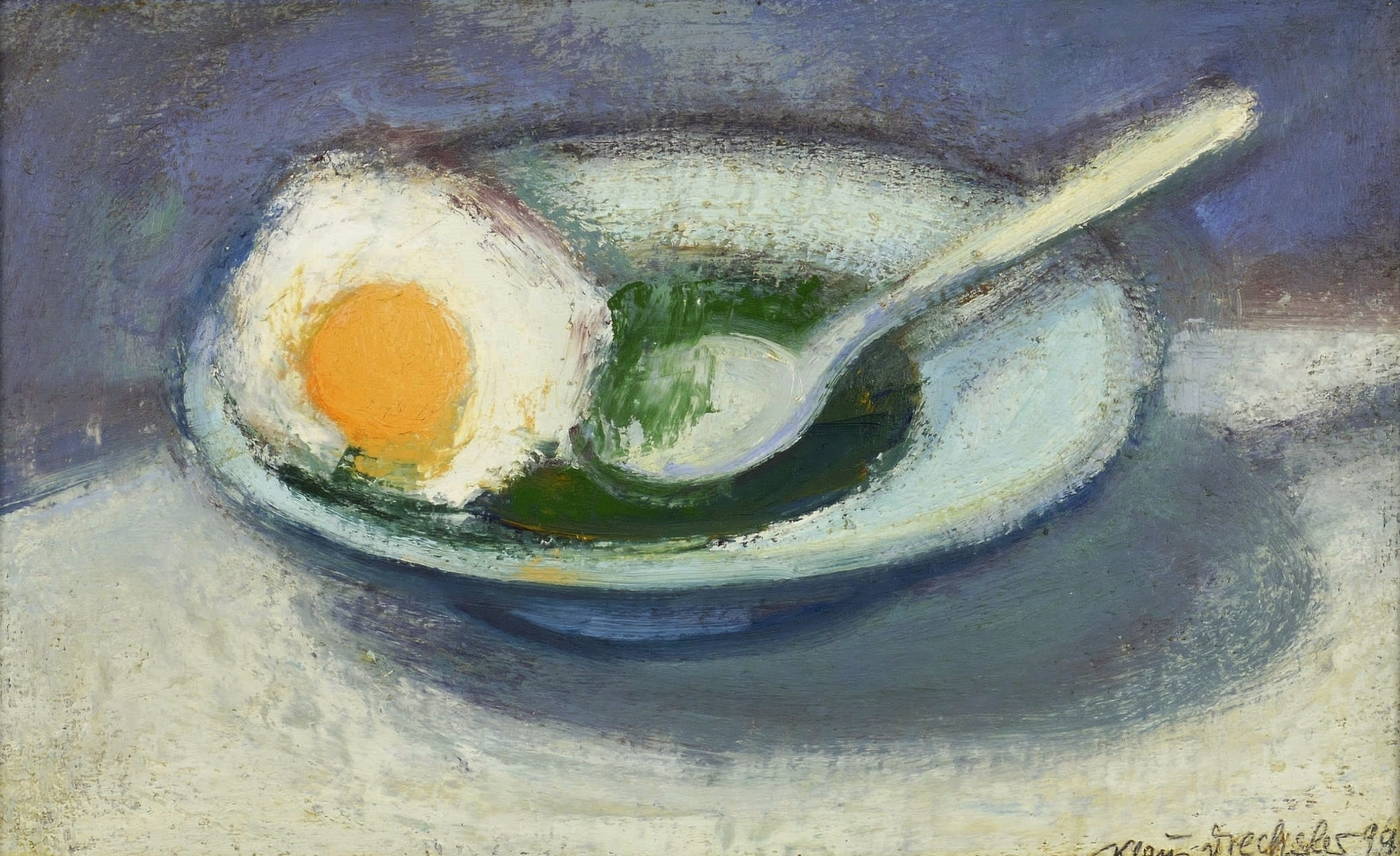 Spinat und Spiegelei