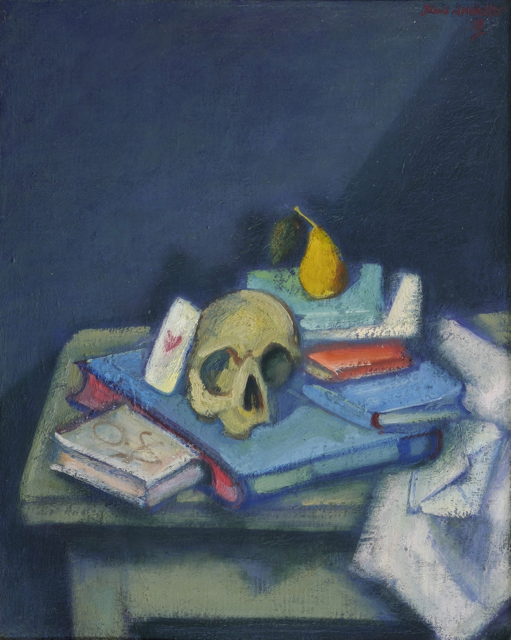 Klaus Drechsler, Vanitasstillleben mit Birne, 1998