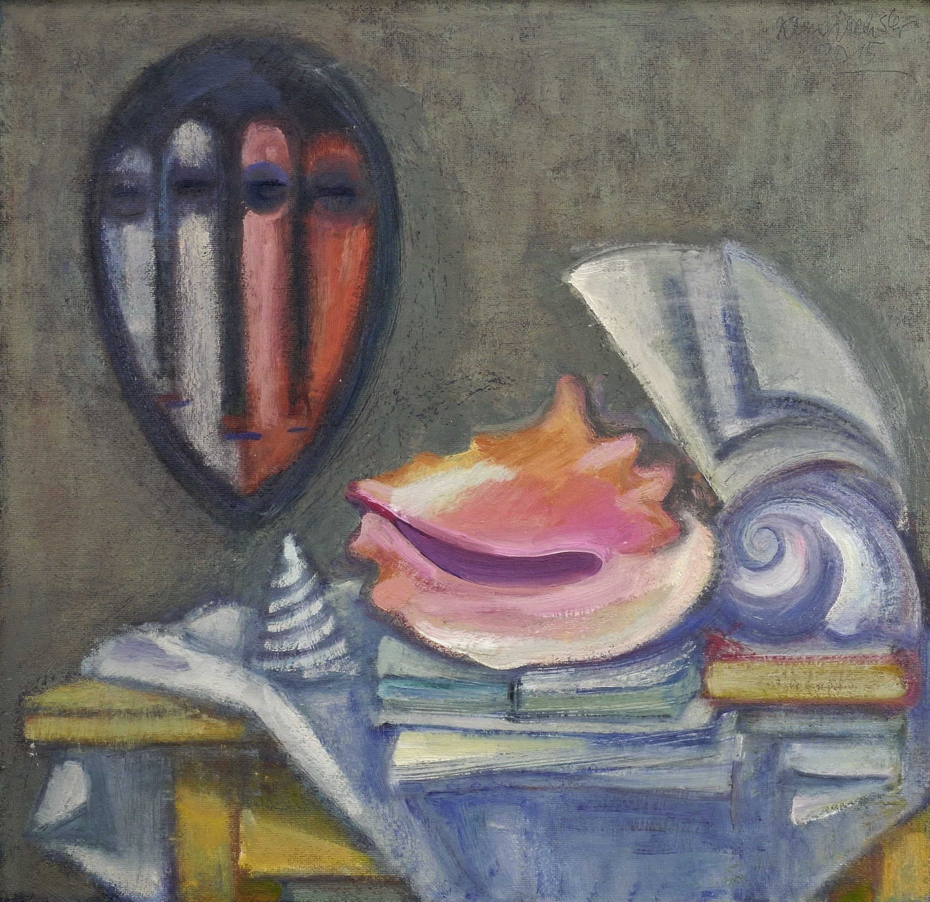 Maske mit Meeresschnecken Maske mit Meeresschnecken