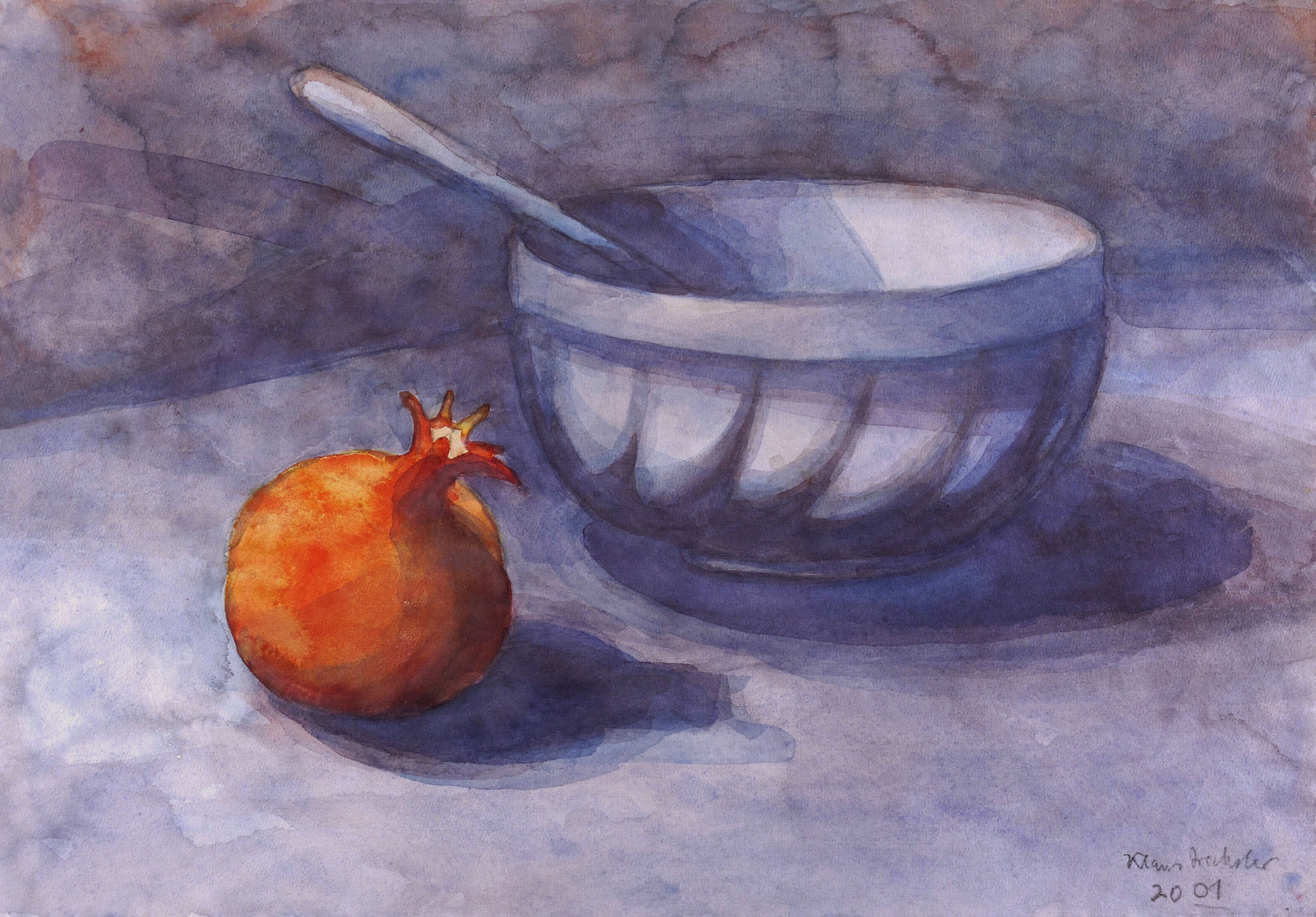 Granatapfel und Schüssel IV