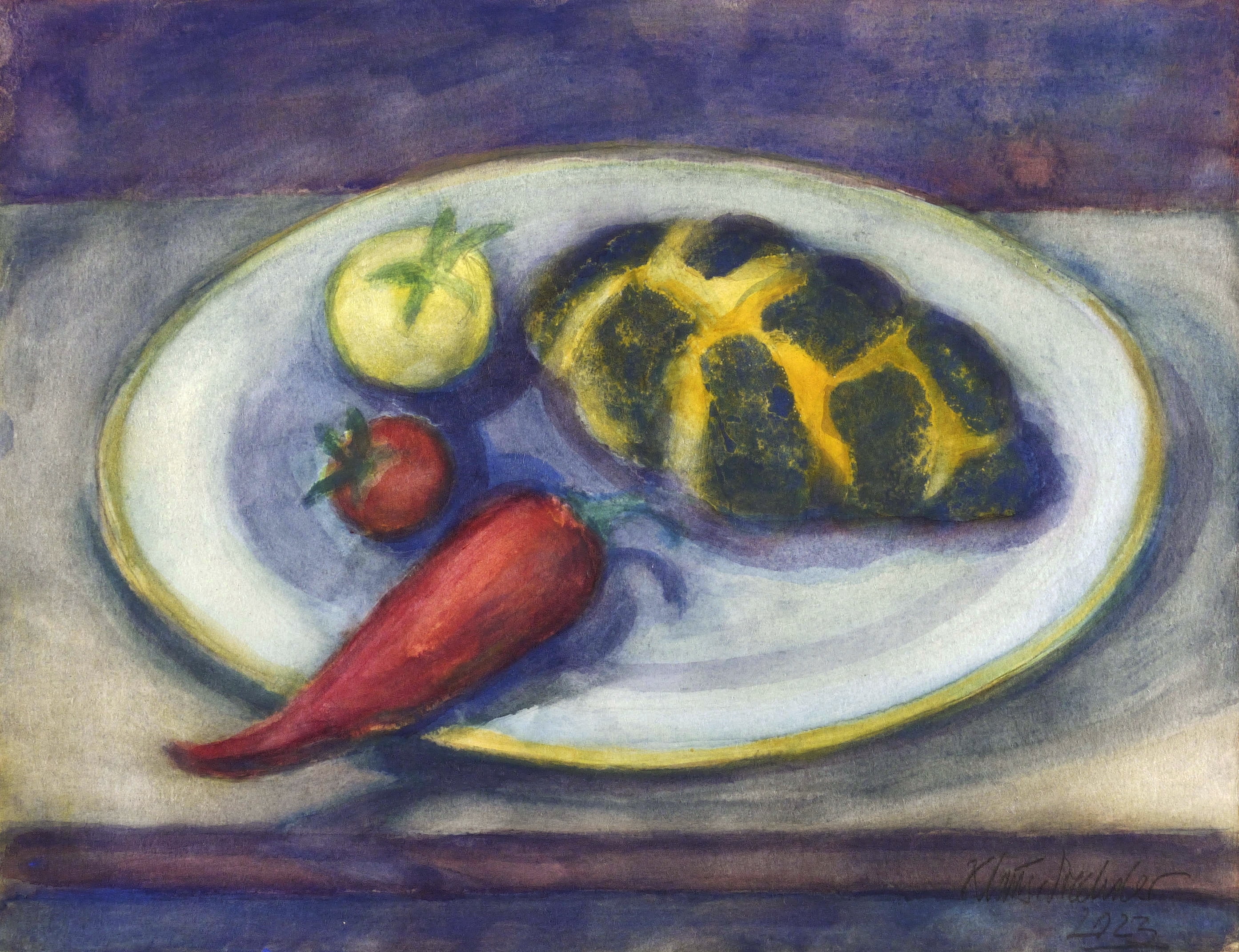 Stillleben mit Mohnzopf