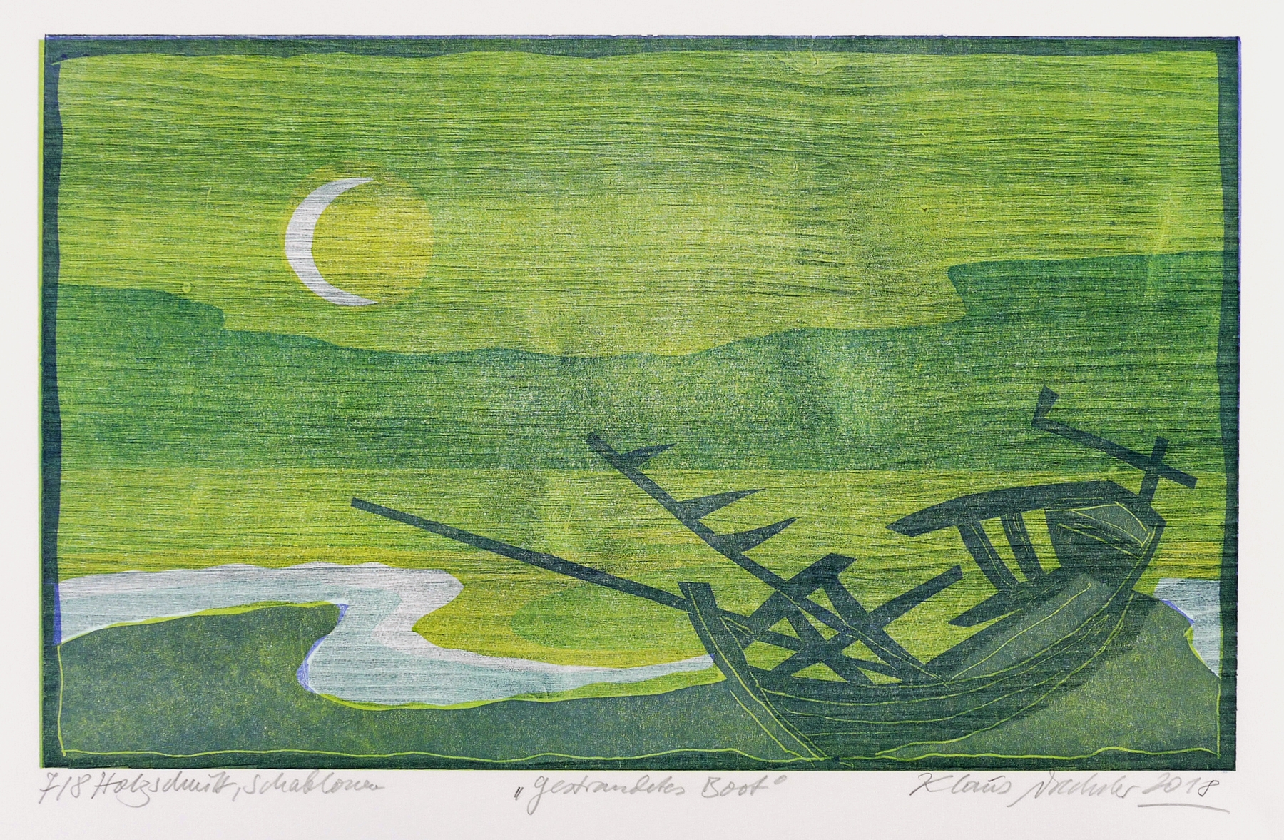 Klaus Drechsler – „Gestrandetes Boot“