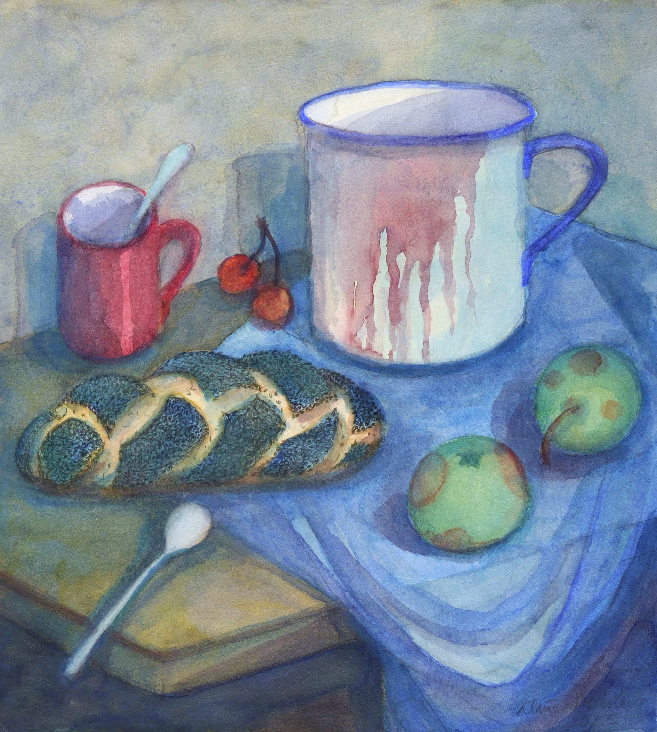 Stillleben mit Kakaotopf Stillleben mit Kakaotopf