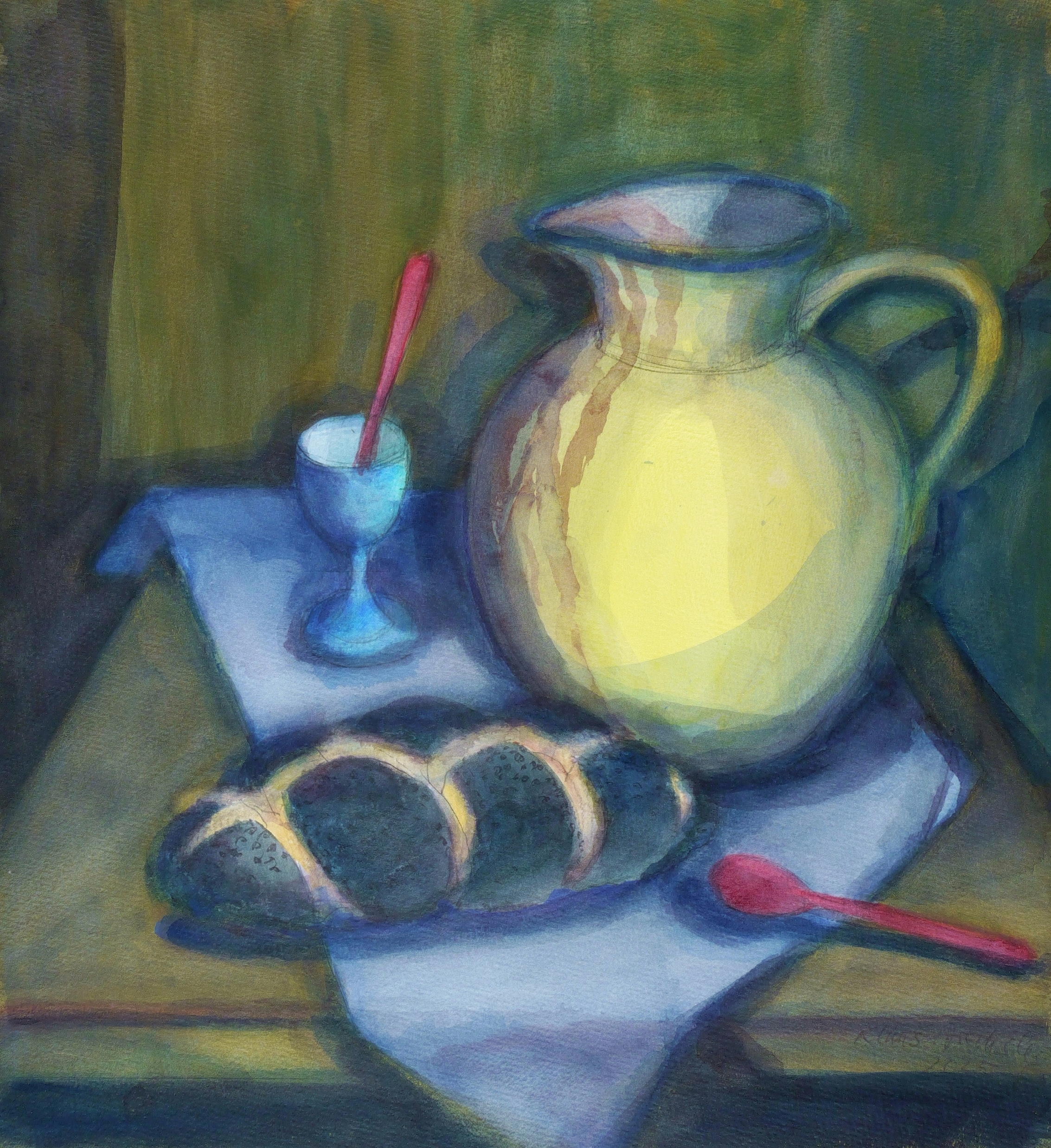 Gelbe Kakaokanne Gelbe Kakaokanne