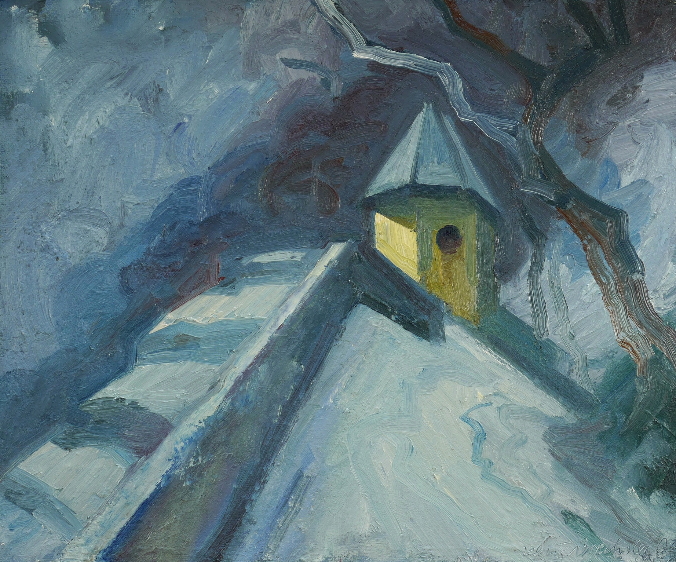 Klaus Drechsler, Weinberg mit Häuschen, 2003