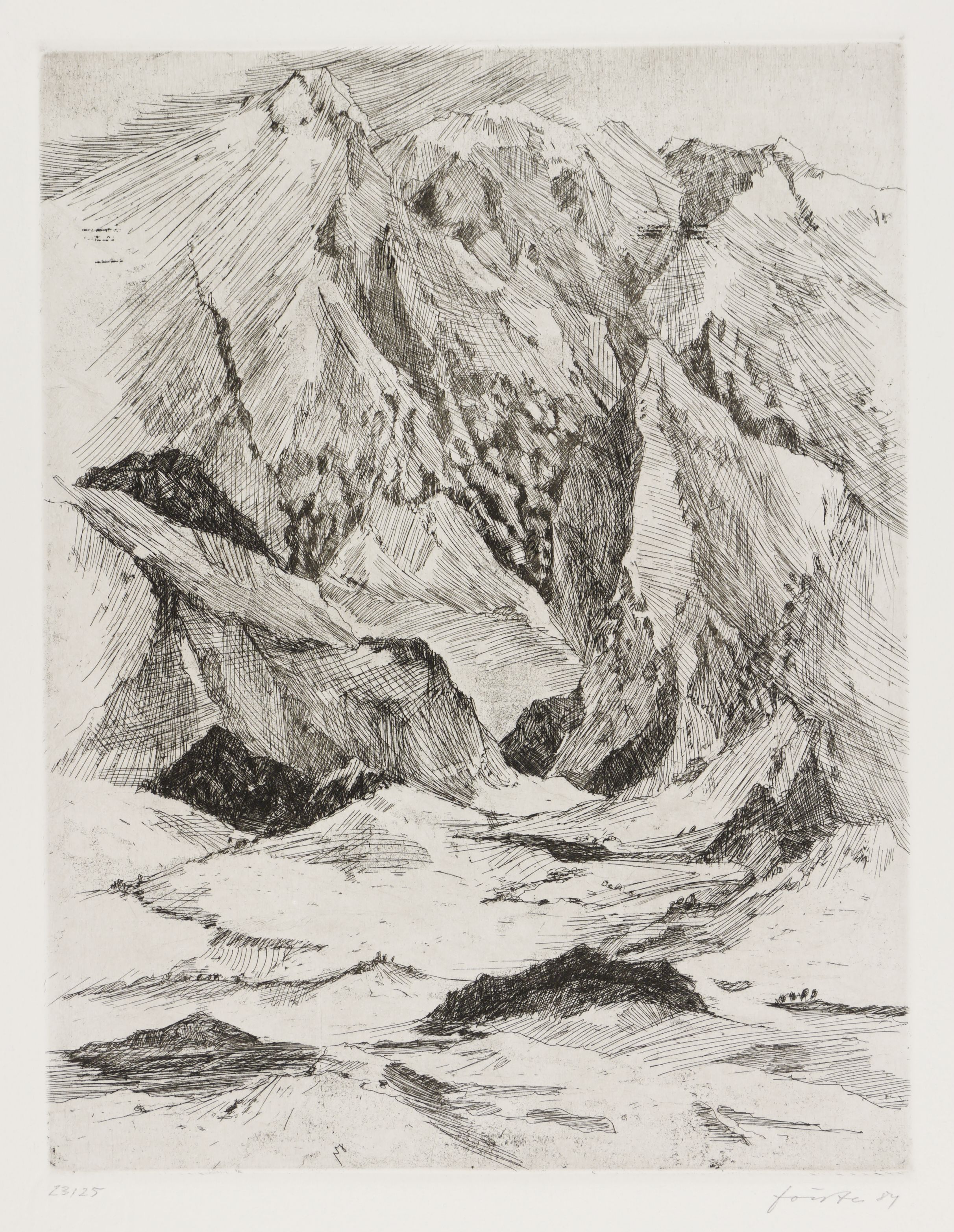 Im Wallis (Gebirgslandschaft in der Französischen Schweiz)