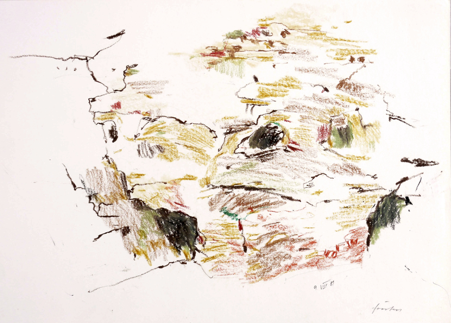 Felsdetail (Farbstudie Labyrinth)