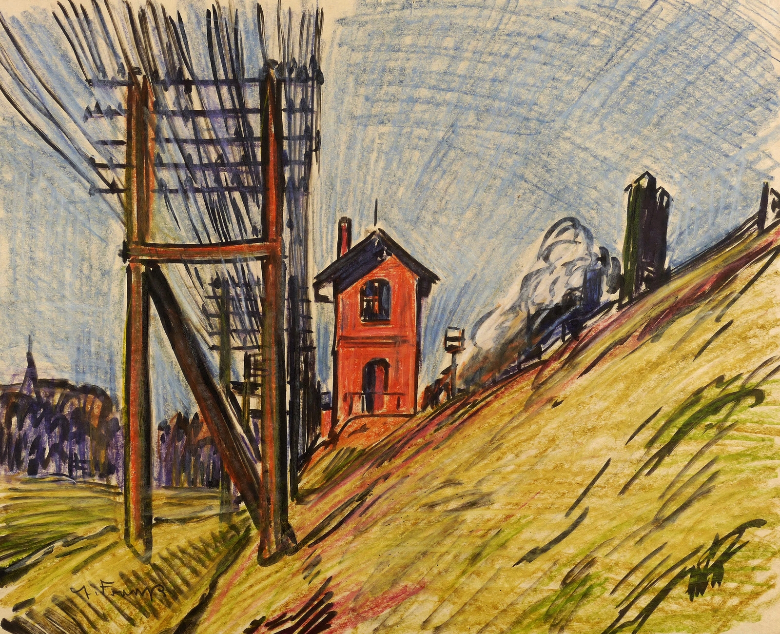 Erich Fraaß, Bahndamm, 1930/1932