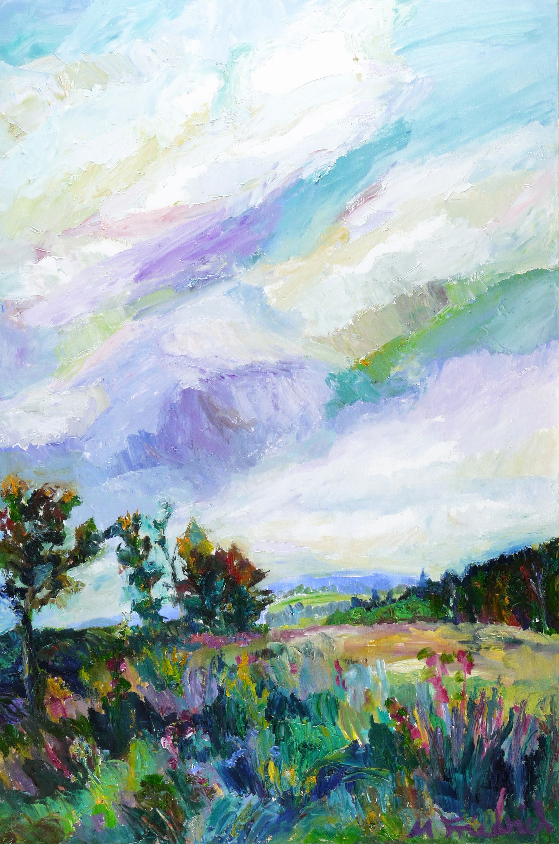 Mandy Friedrich, Hochlandwiesen (Dörfel, Erzgebirge), 2021