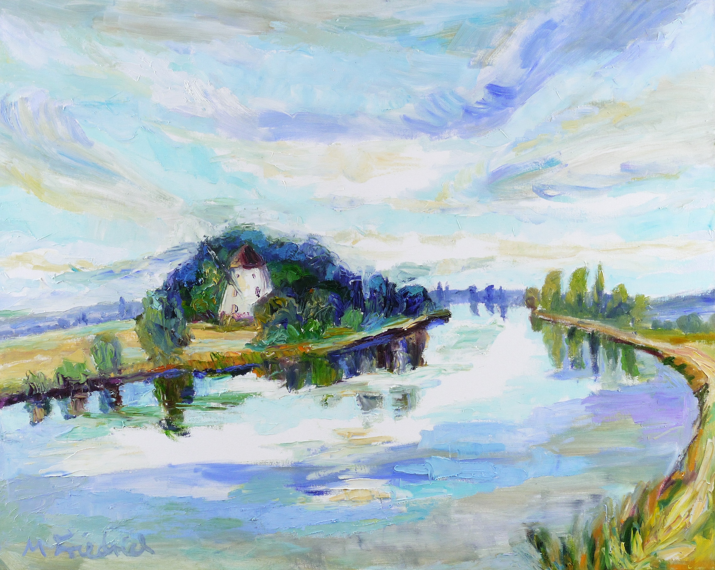 Gohliser Mühle am Mittag