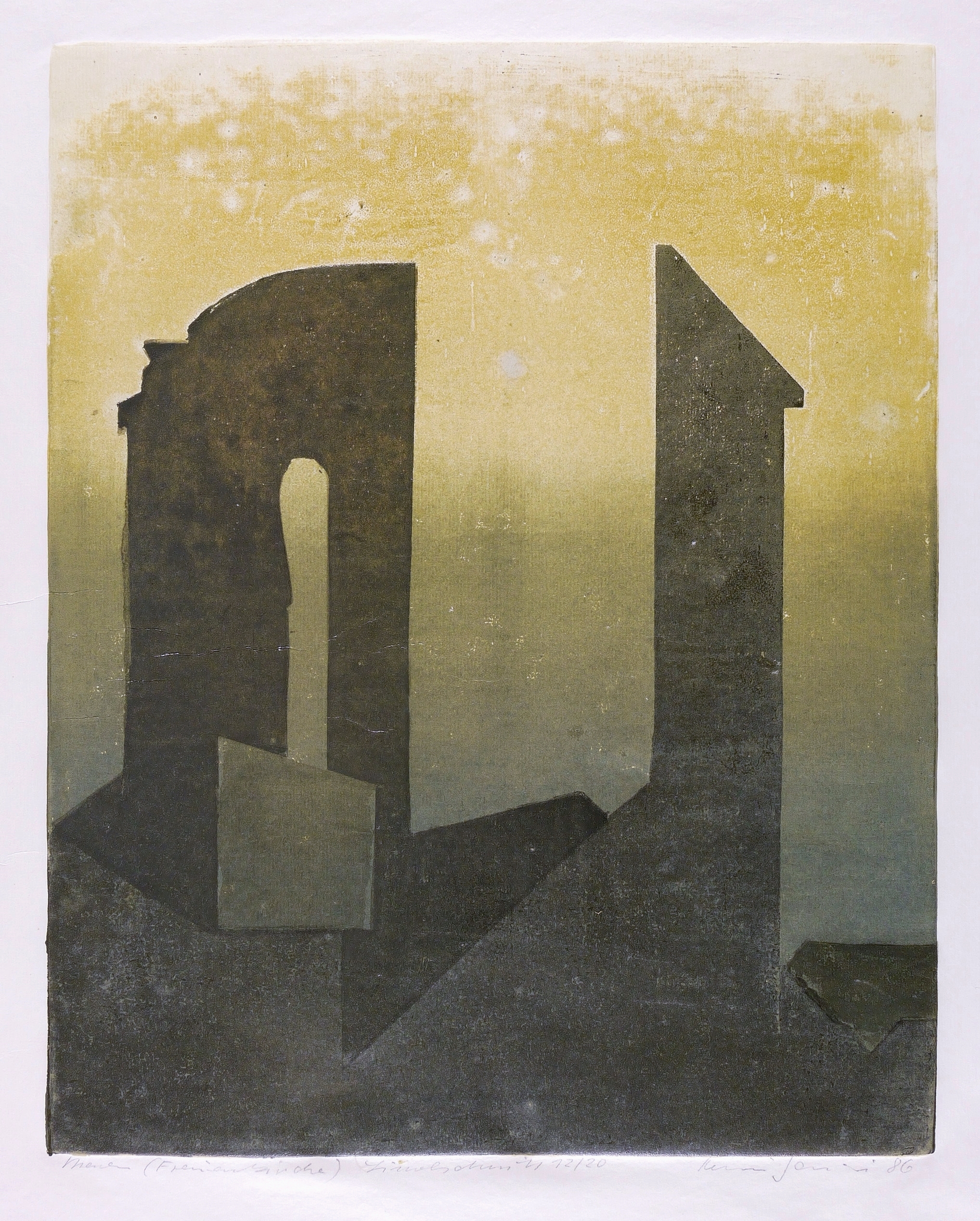 Helmut Gebhardt, Ruine der Frauenkirche (Dresden), 1986