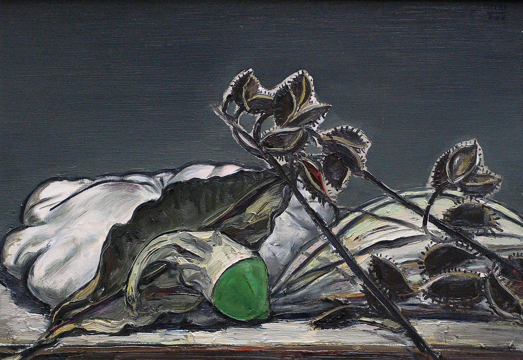 Hubertus Giebe, Stillleben mit Zierkürbissen, 2006