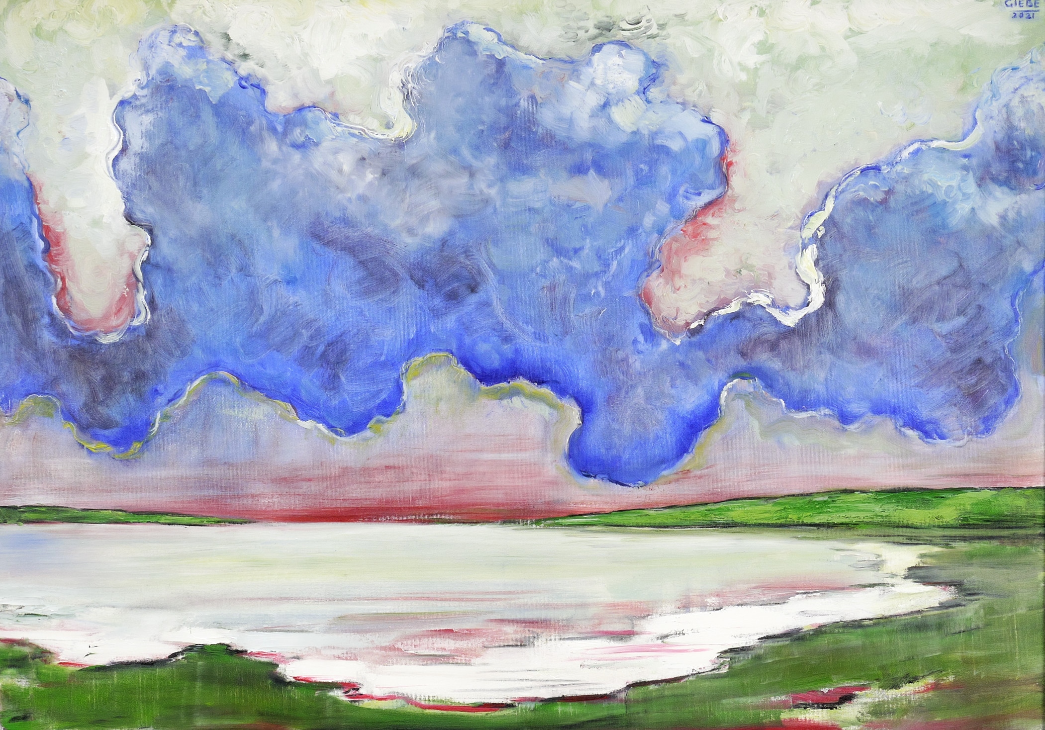 Hubertus Giebe, Holländische Nordsee (Insel Texel im Winter), 2021