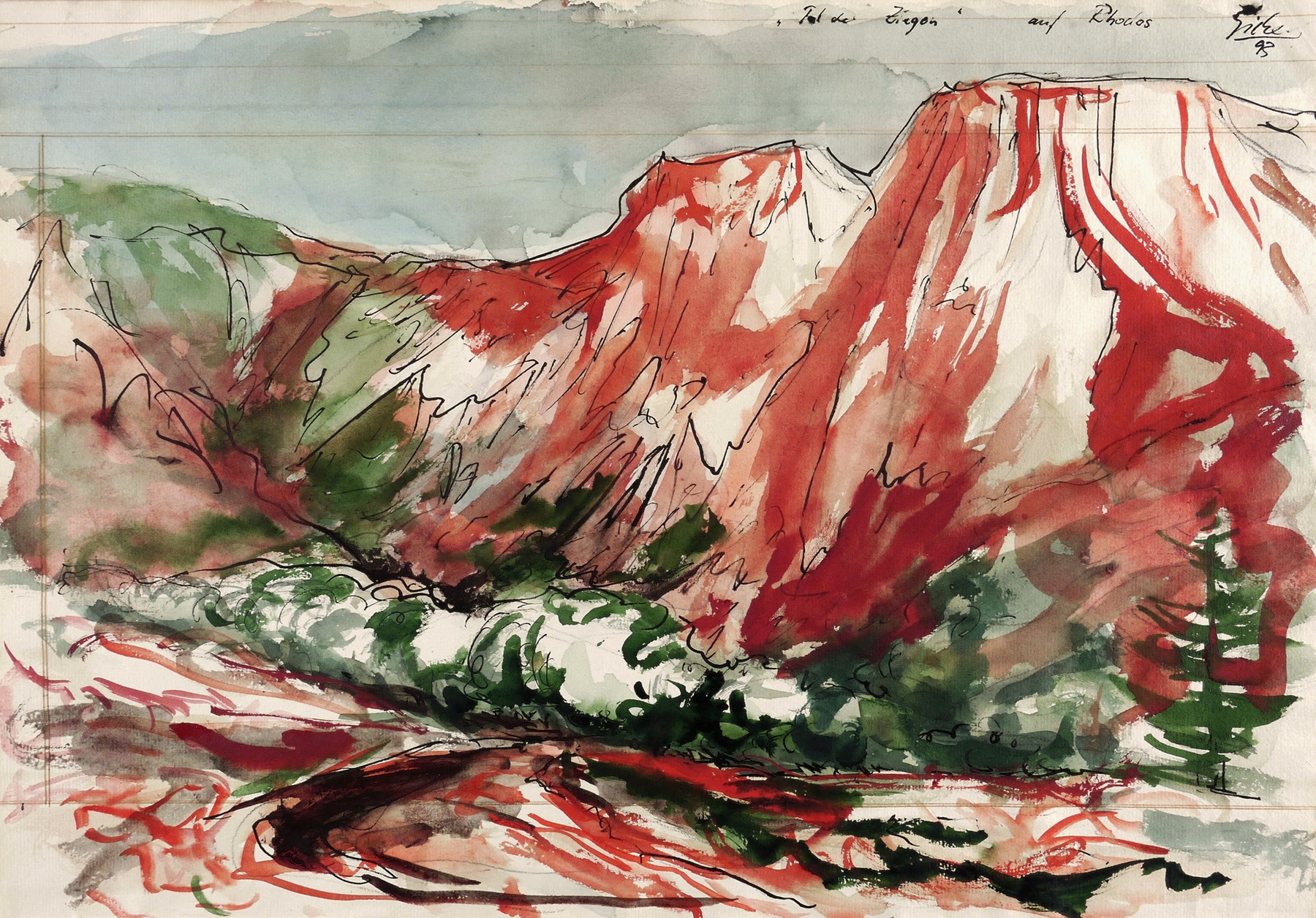 Tal der Ziegen auf Rhodos