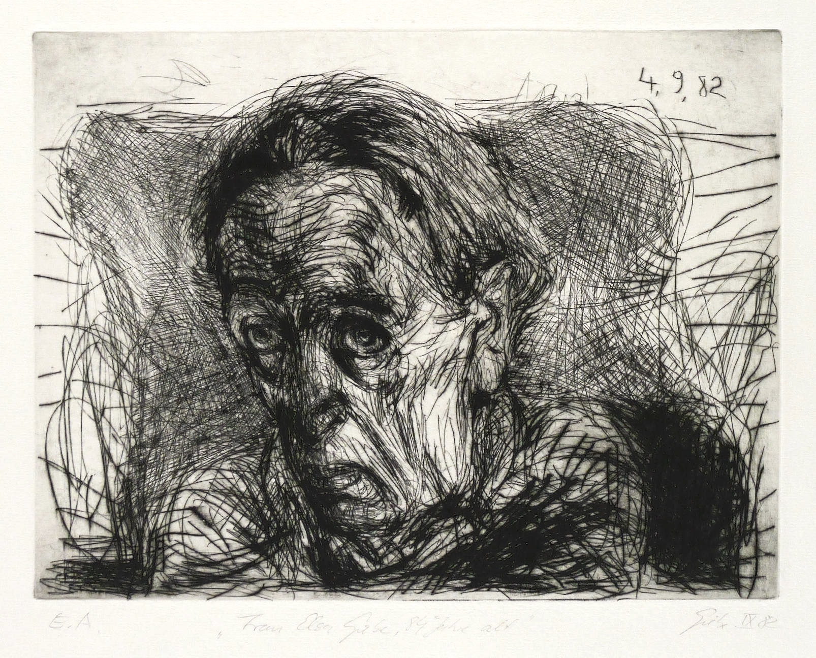 Frau Elsa Giebe, 84 Jahre alt