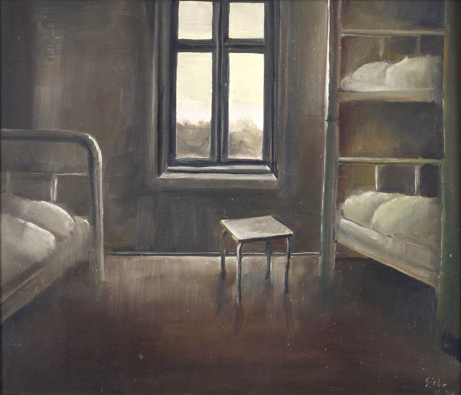 Hubertus Giebe, Kasernenstube, 1973