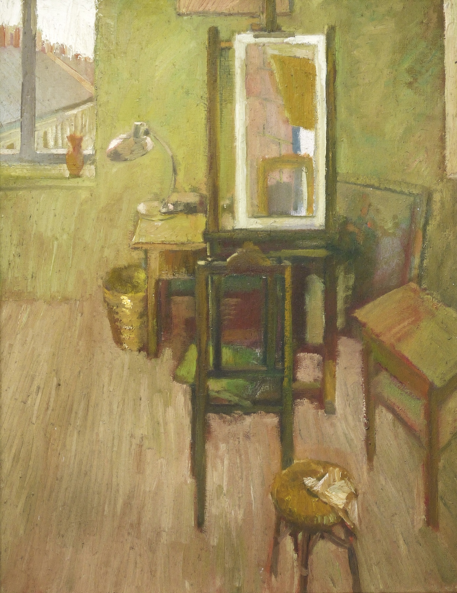 Hubertus Giebe, Mein Atelier auf der Görlitzer Straße in Dresden, um 1975