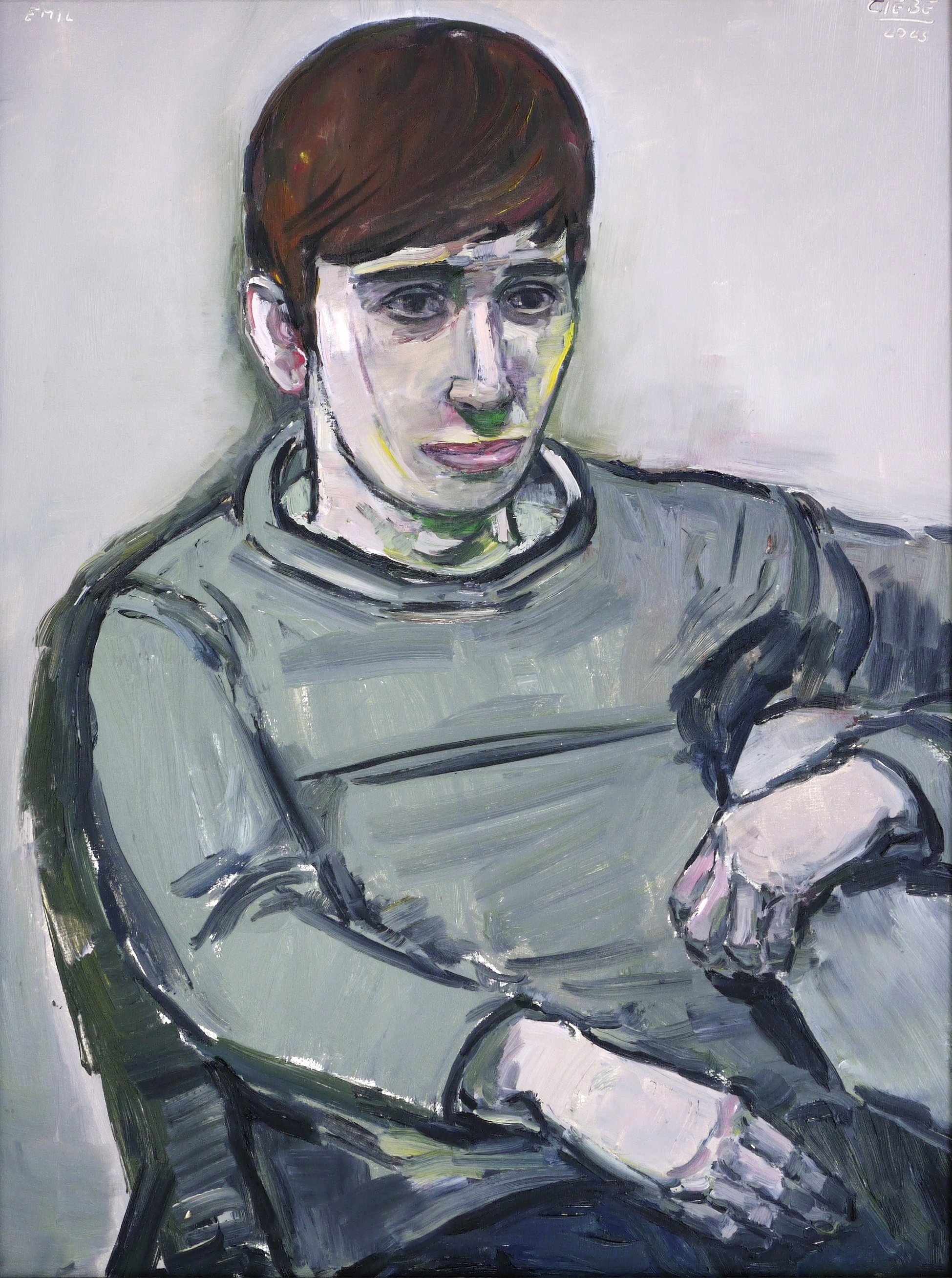 Bildnis Emil, sitzend