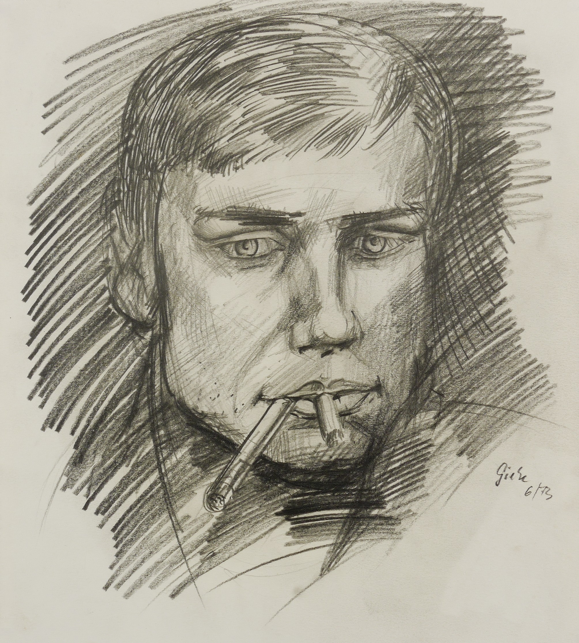 Hubertus Giebe – „Ohne Titel (Soldat mit Zigarette)“