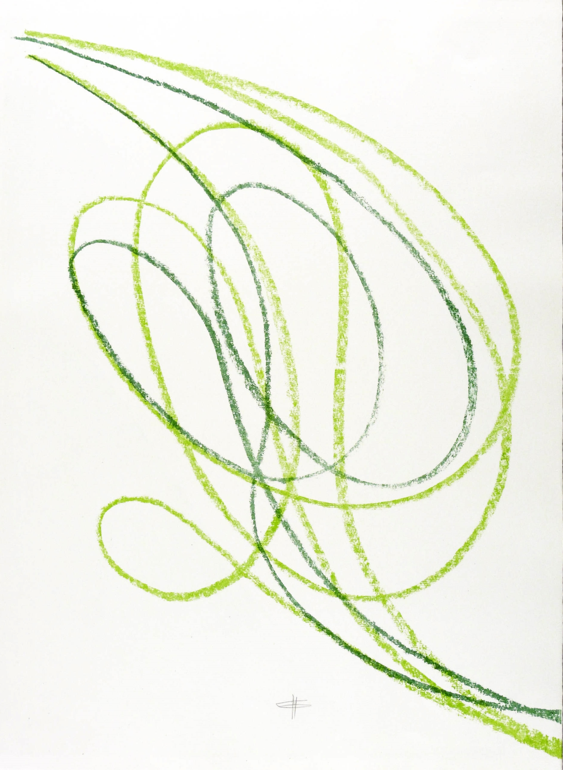 Blattform III (Skalendruck 1+2 - Dunkelgrün & Hellgrün)