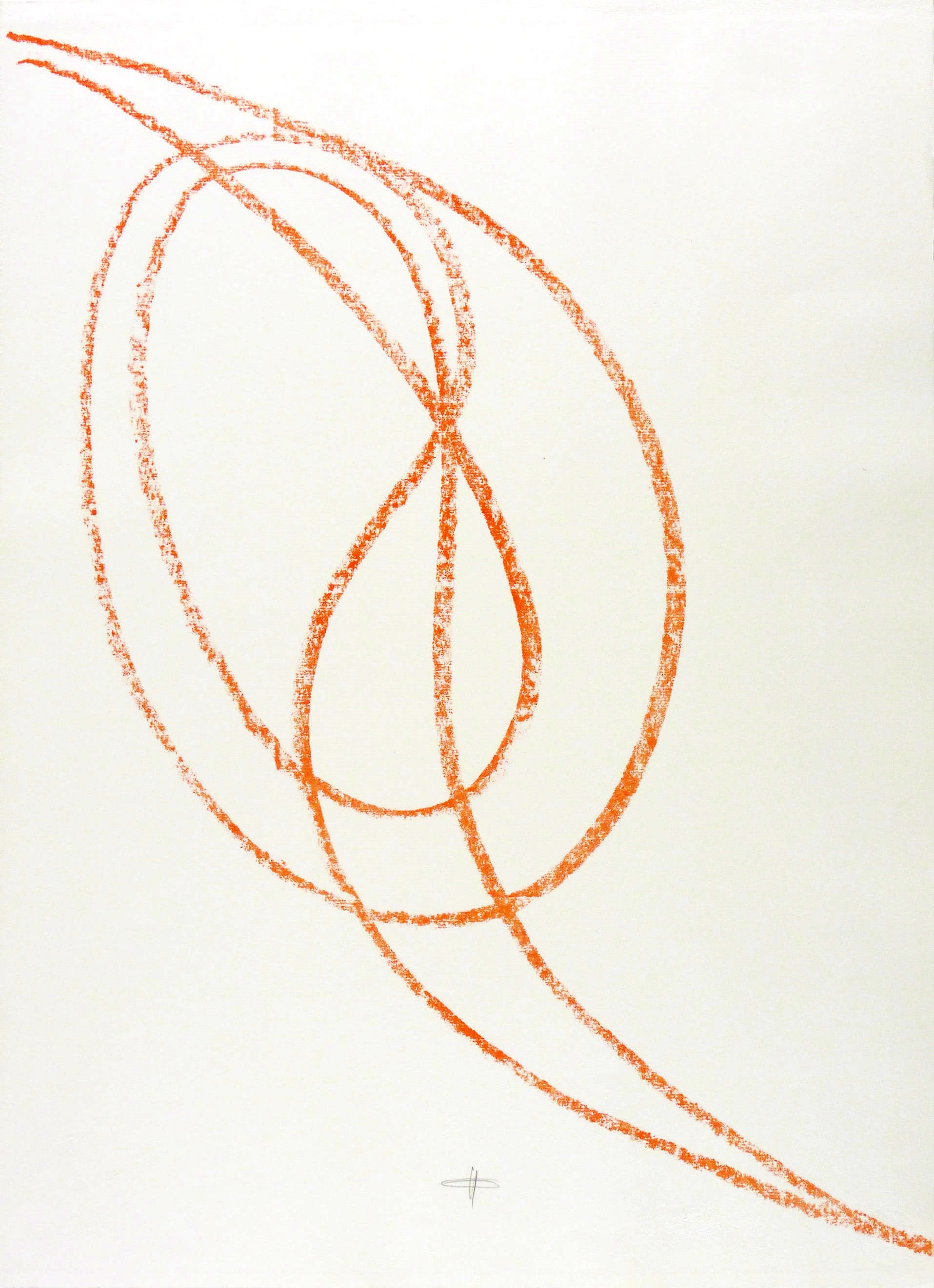 Blattform IV (Skalendruck 3 - Orange)