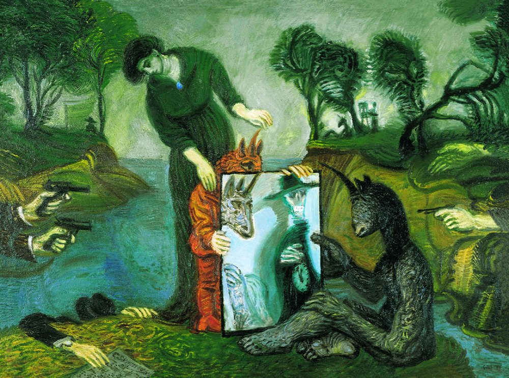 Peter Graf – „Das Duell der Linkshänder (Claire Simoneau und Georges Simenon gewidmet)“