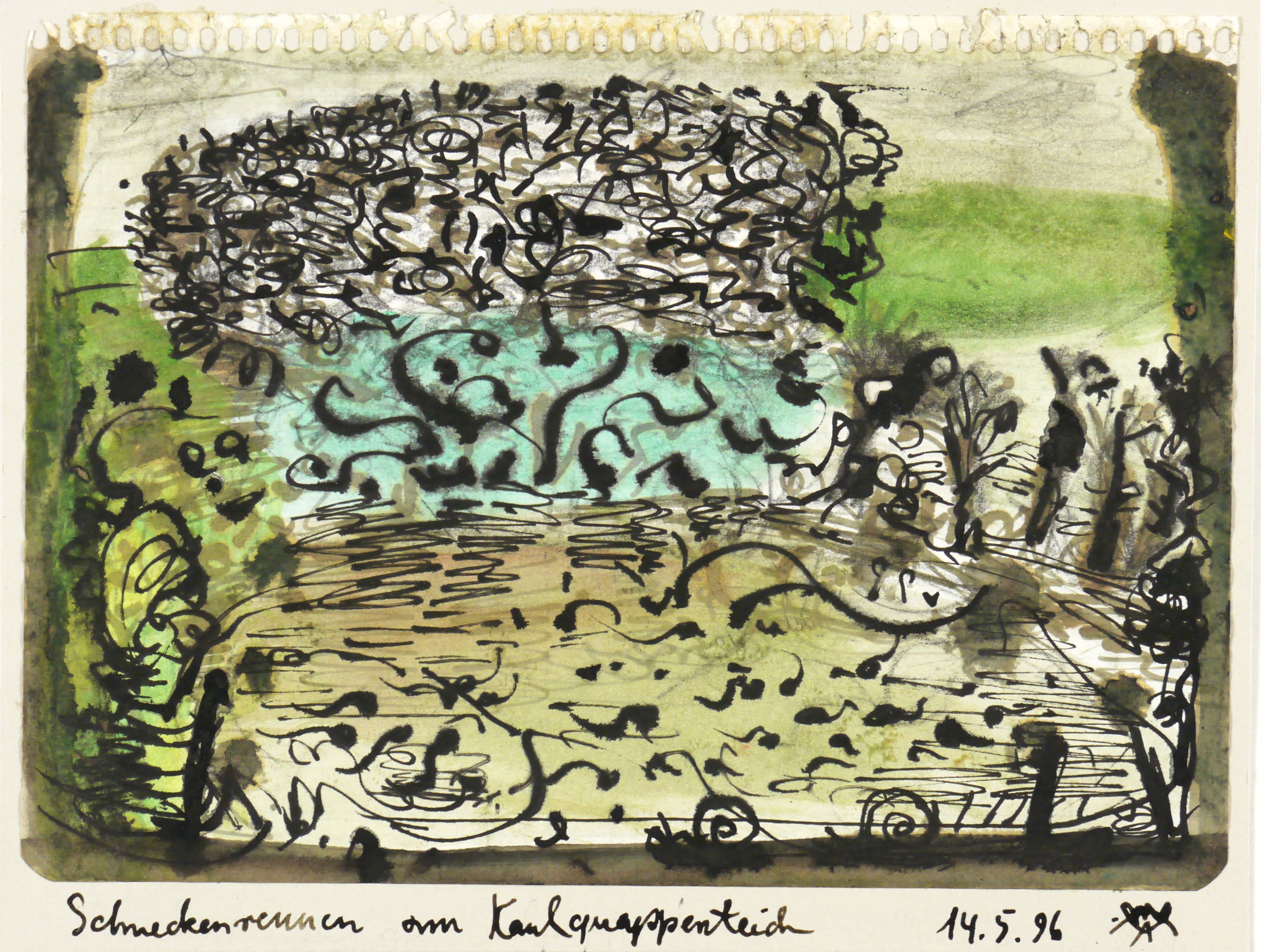 Schneckenrennen am Kaulquappenteich