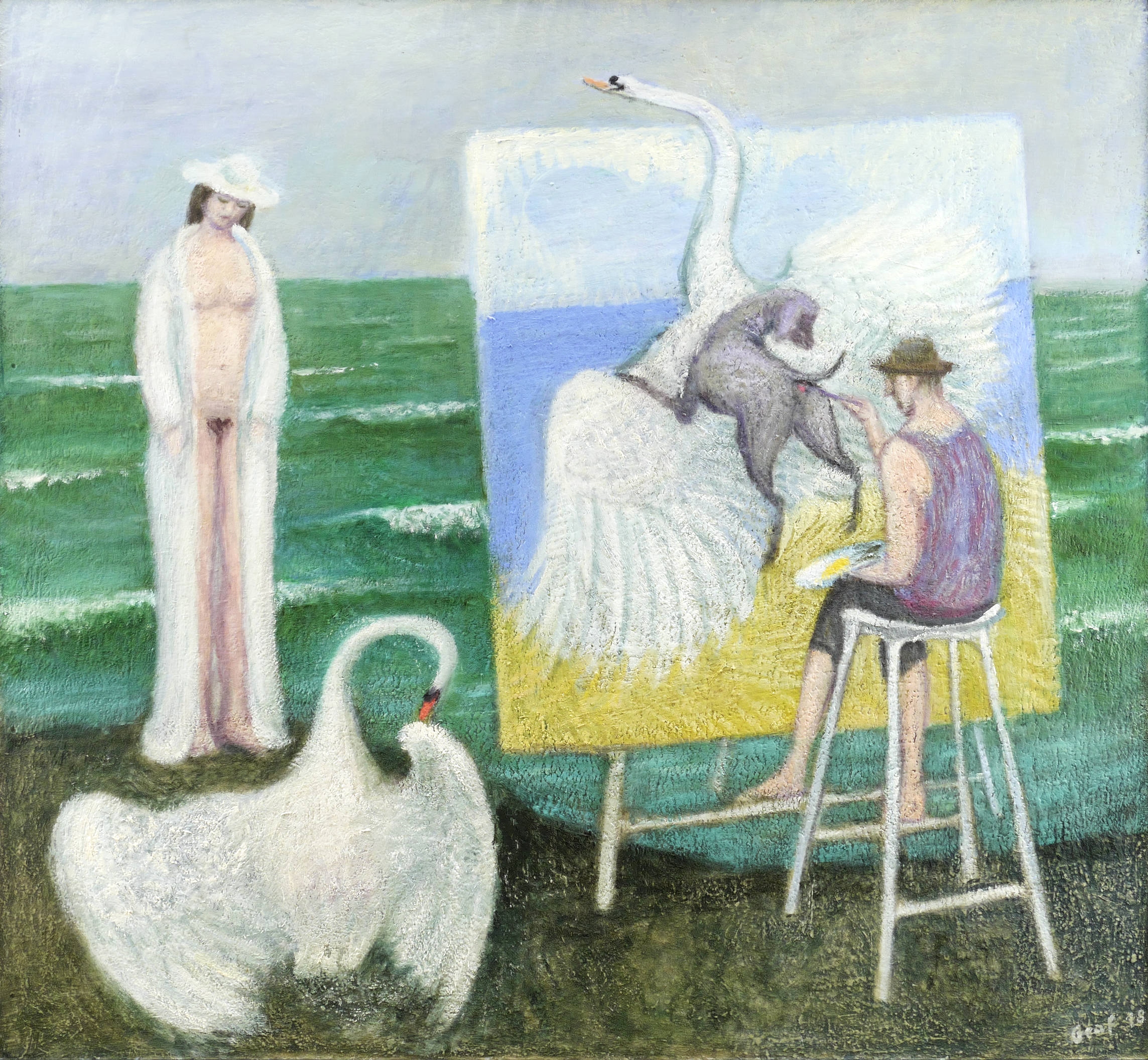 Mal mir einen Schwan