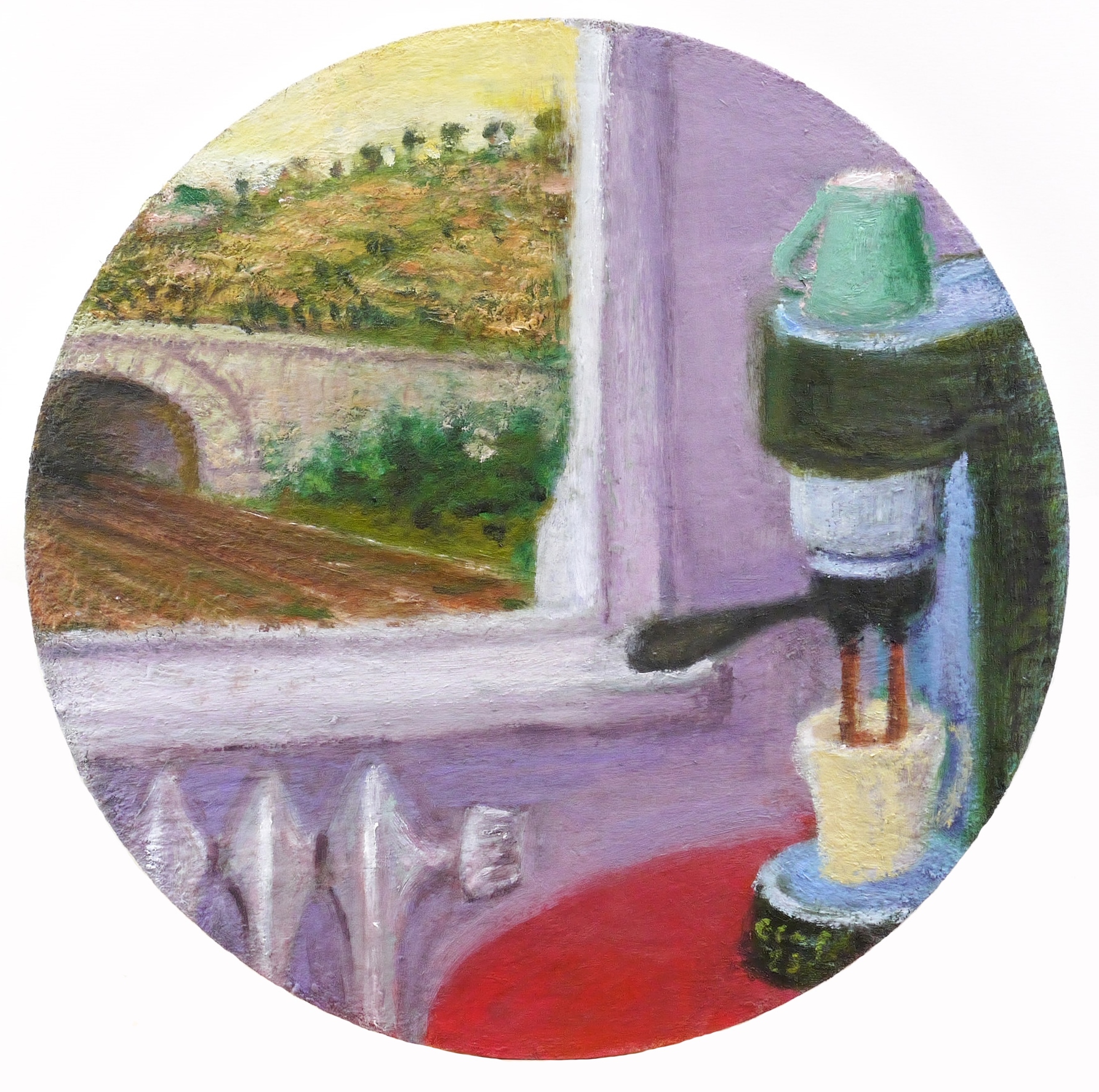 Ausblick mit Espresso