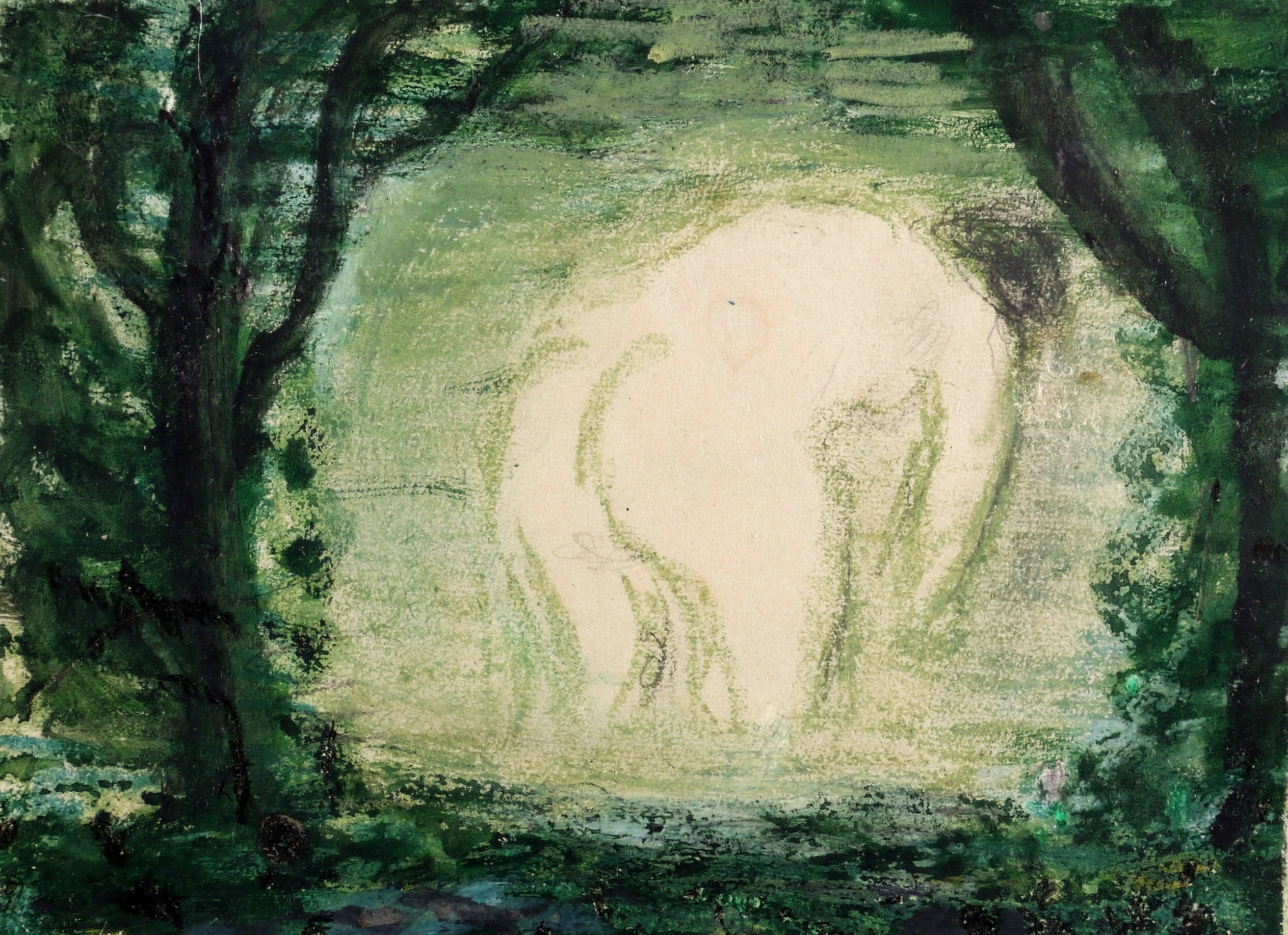 Badende (Bad im Waldsee)