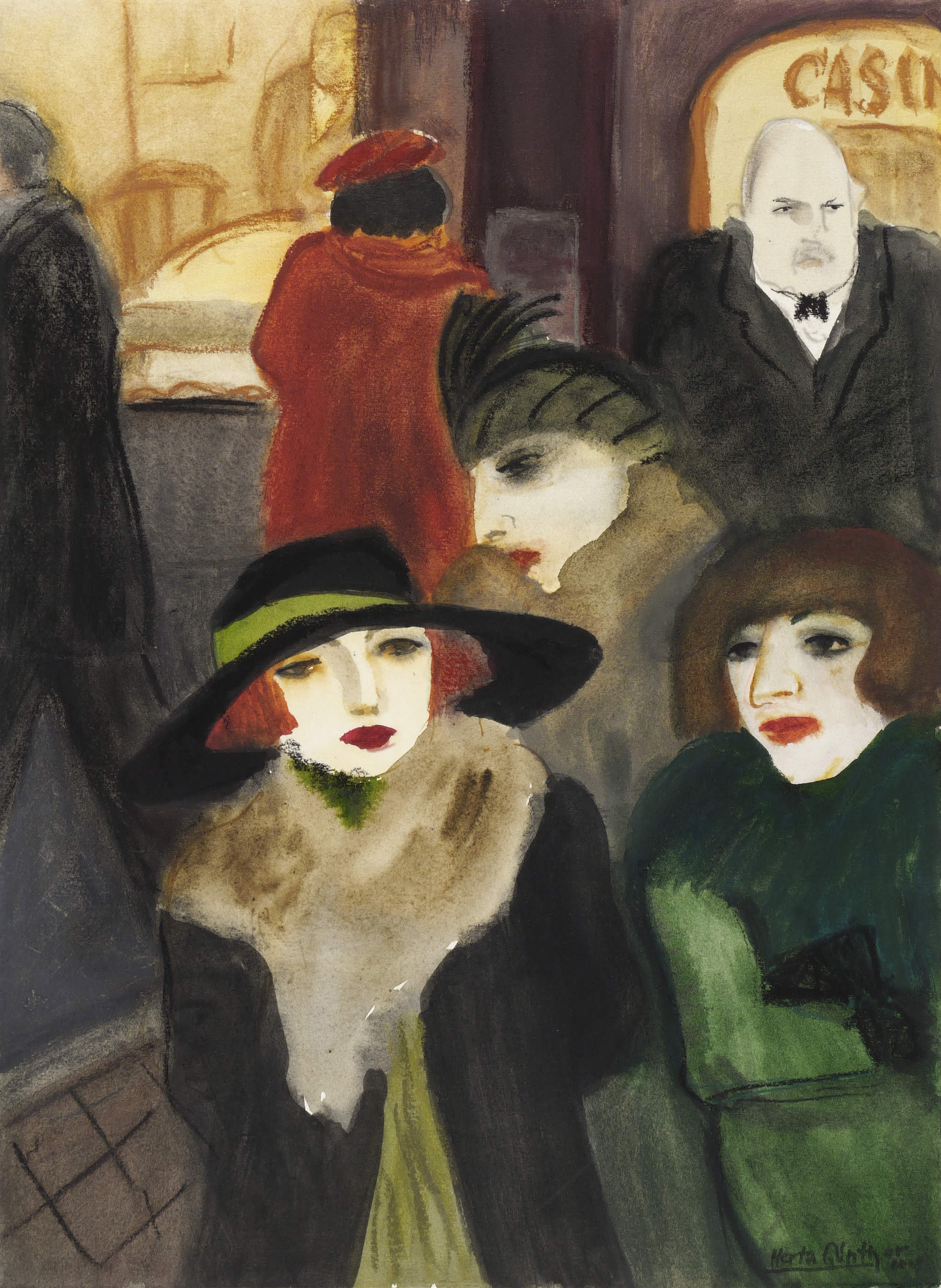 Herta Günther – „Vor dem Casino“