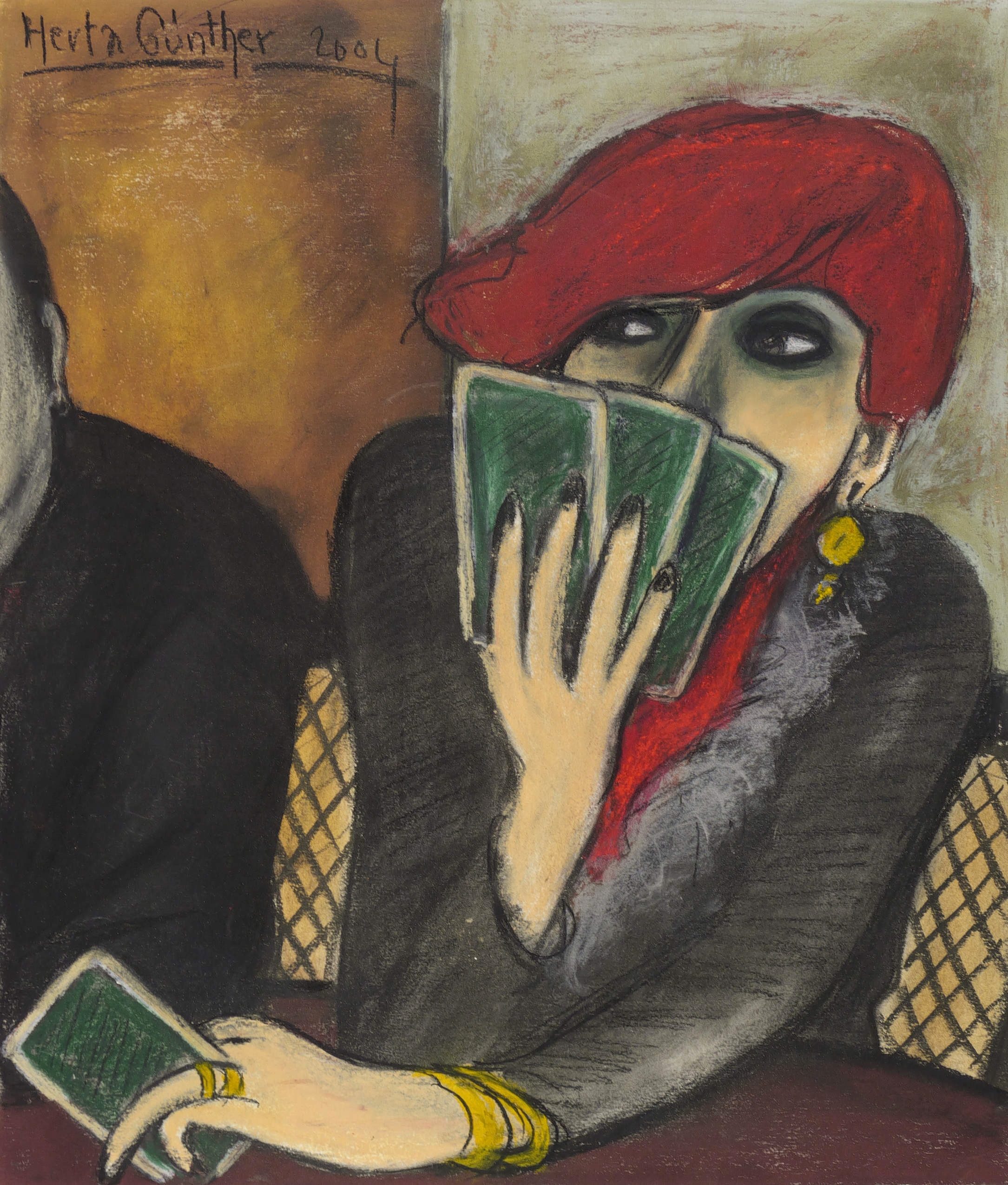 Herta Günther – „Kartenspielerin“