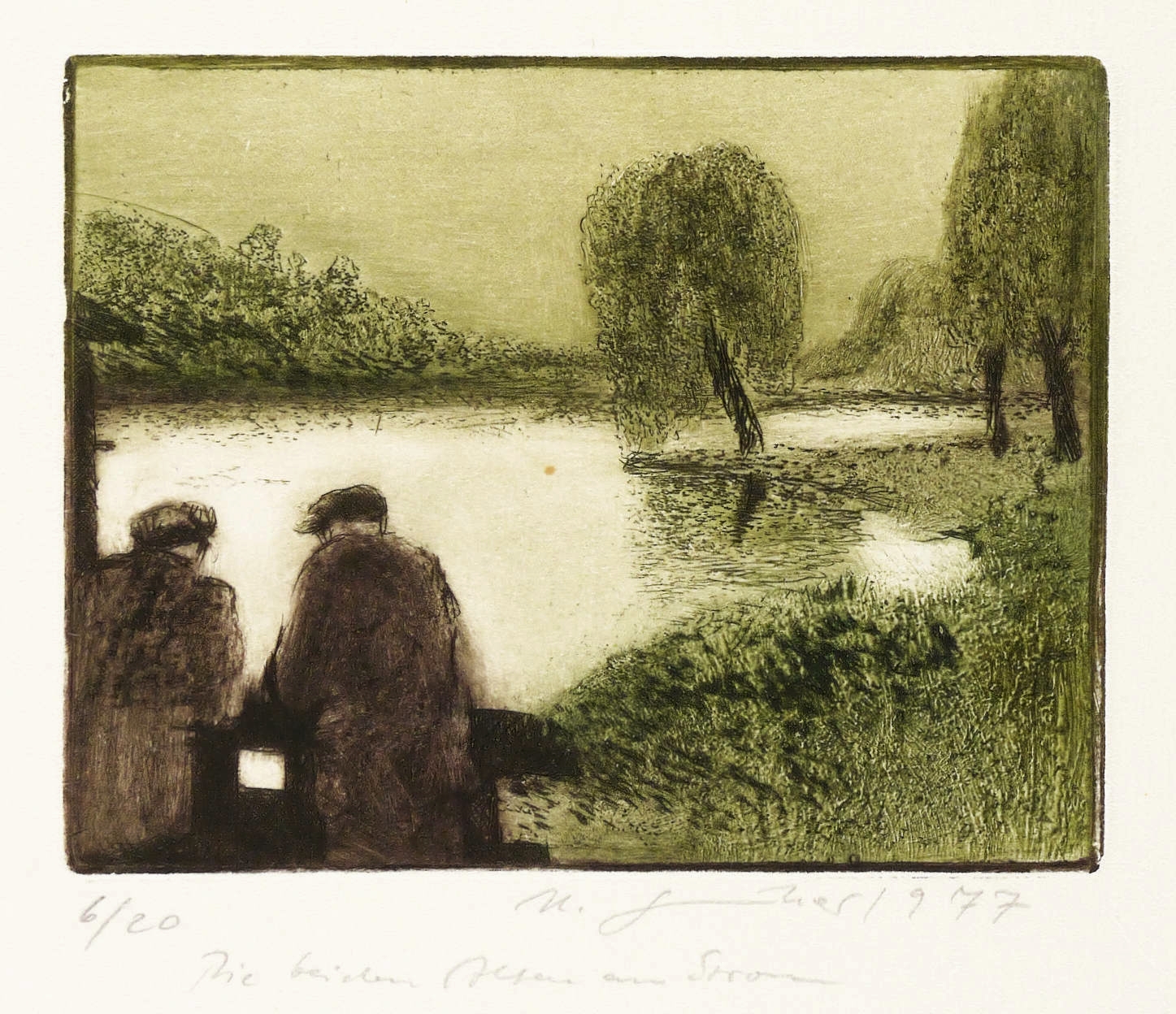 Die beiden Alten am Strom