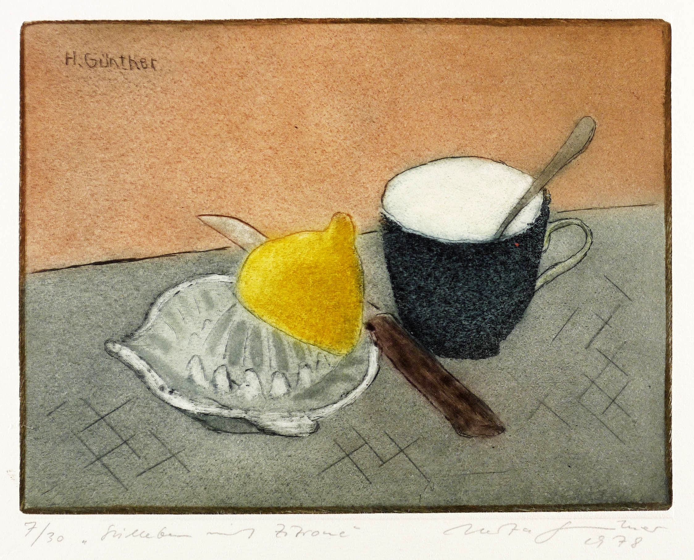 Stillleben mit Zitrone