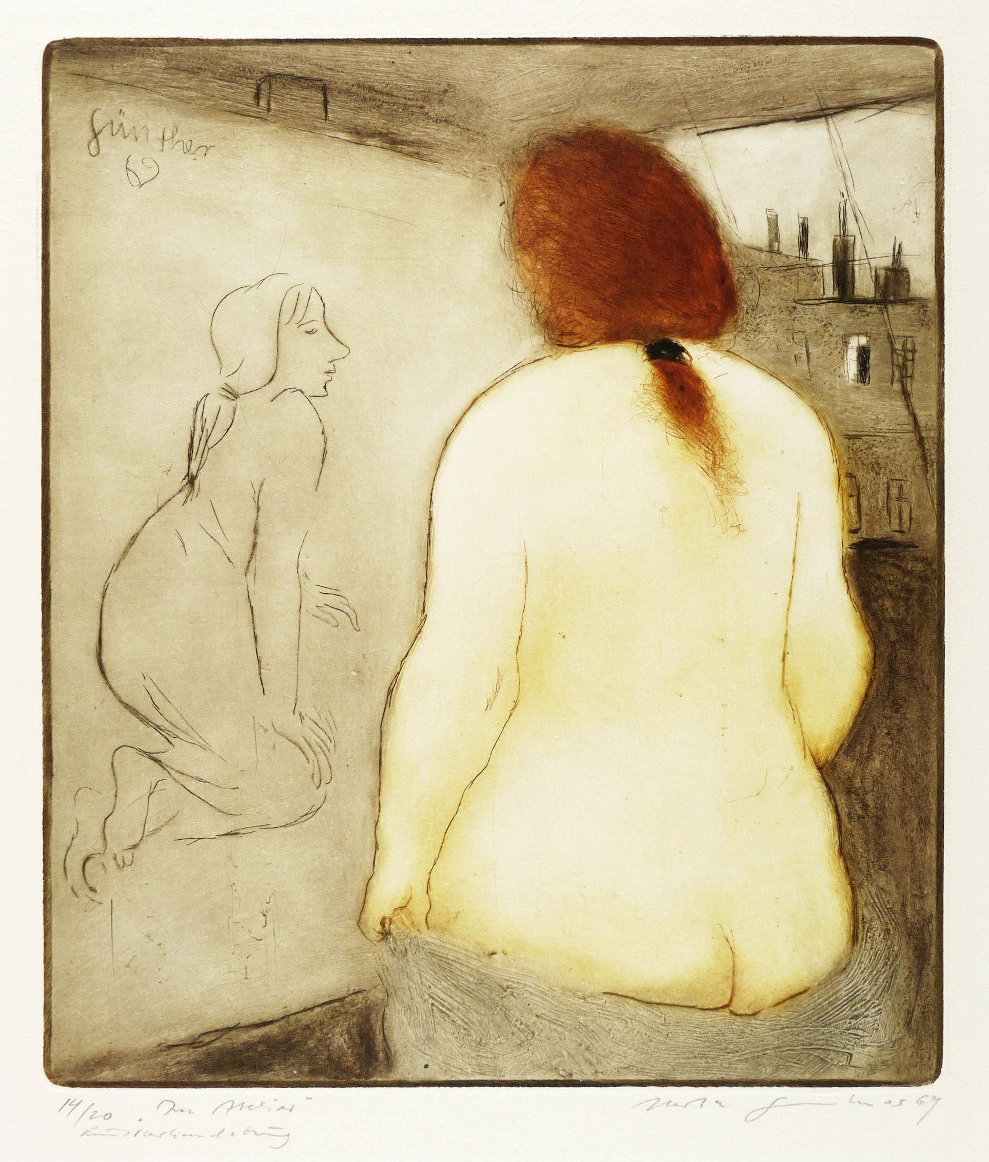 Akt im Atelier (Rückenakt) Akt im Atelier (Rückenakt)