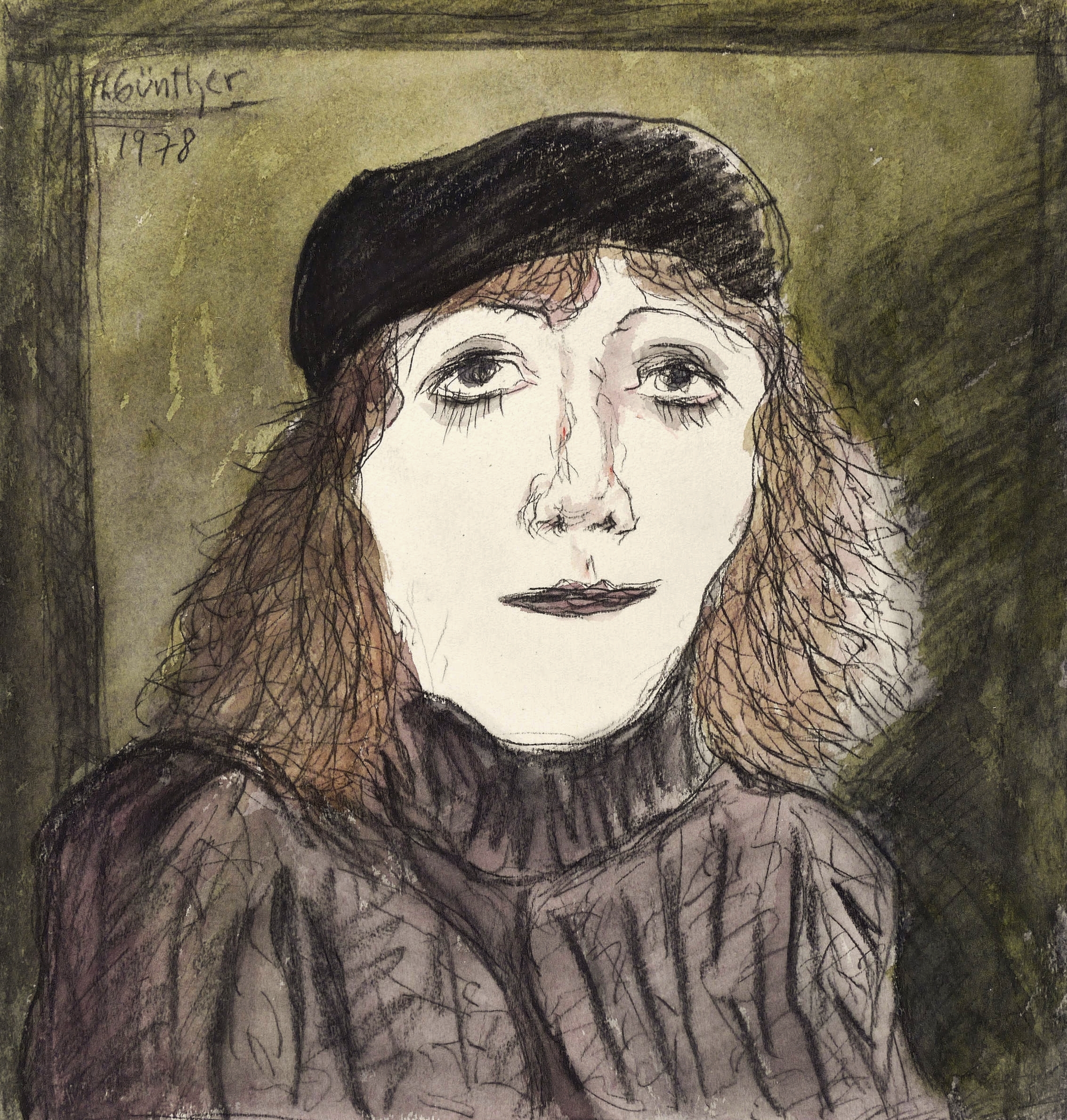 Herta Günther, Junge Frau mit Kappe, 1978