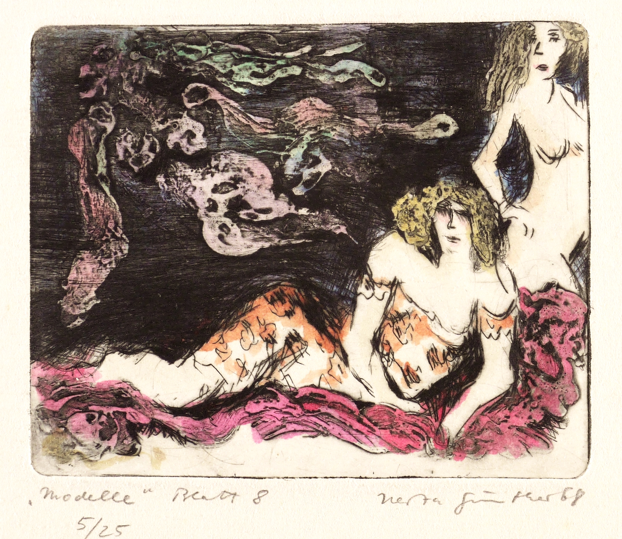 Modelle vor einem Bild Modelle vor einem Bild