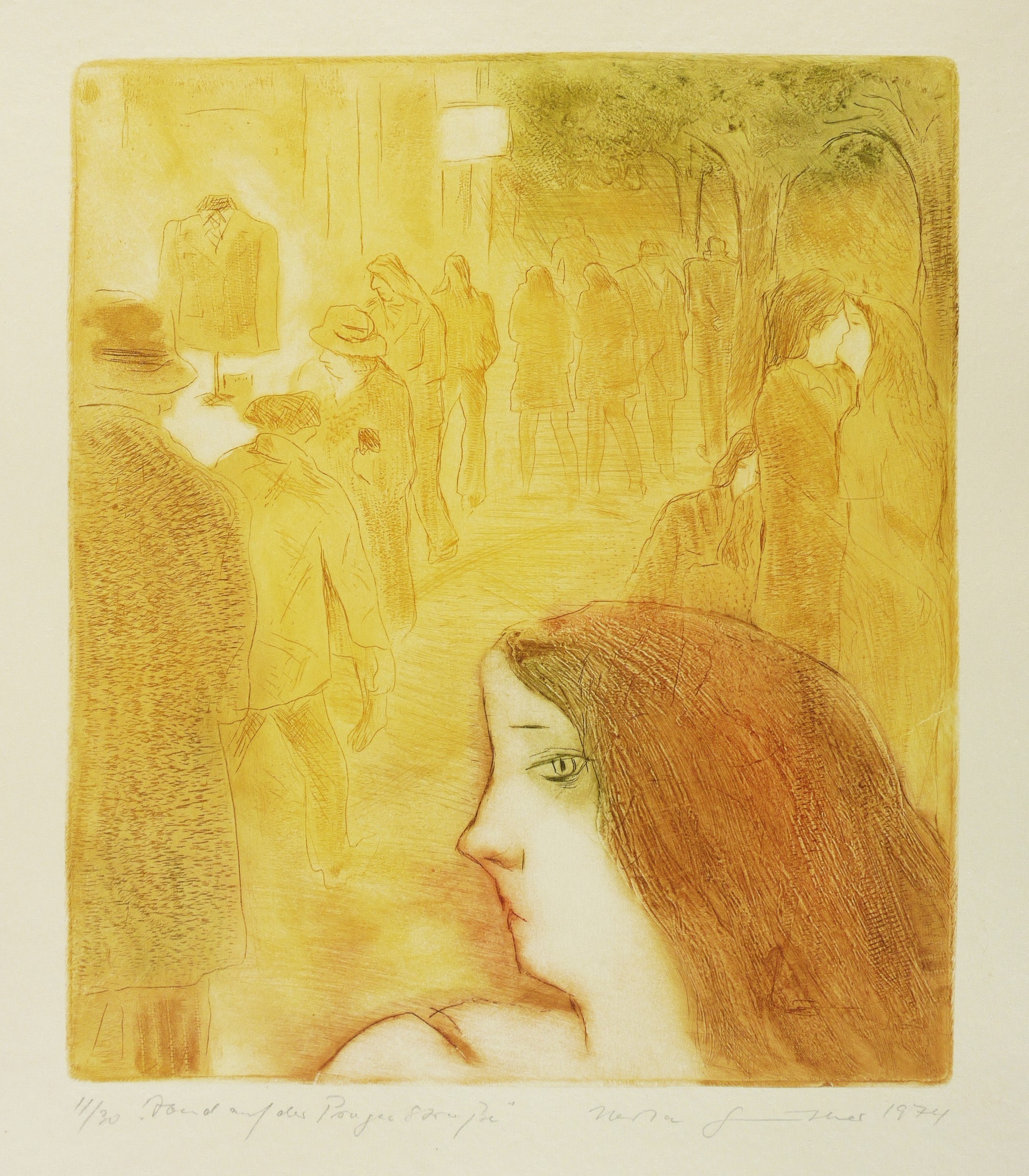 Herta Günther, Abend auf der Prager Straße, 1974