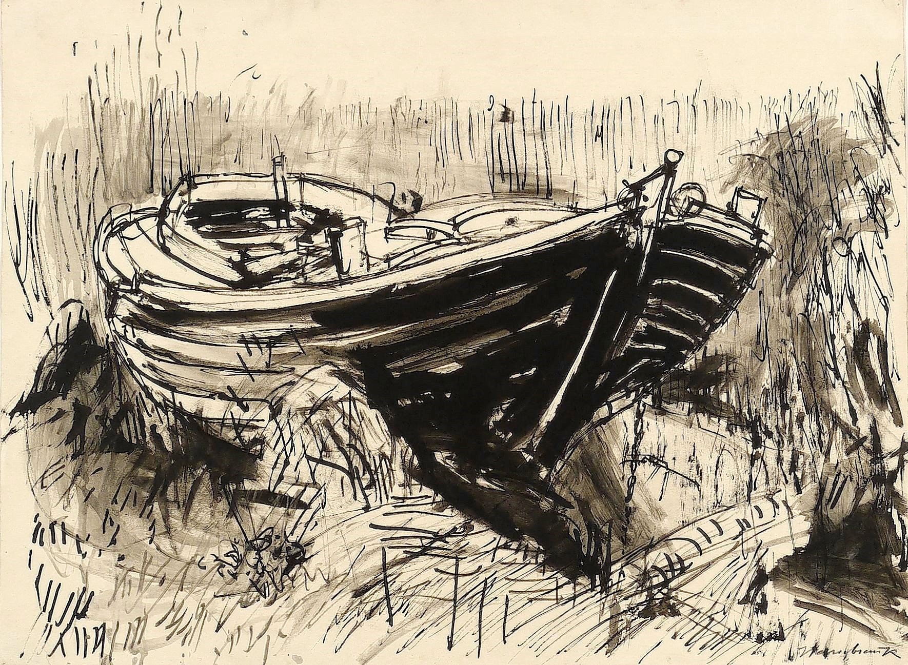 Boot am Bodden (Fischland)