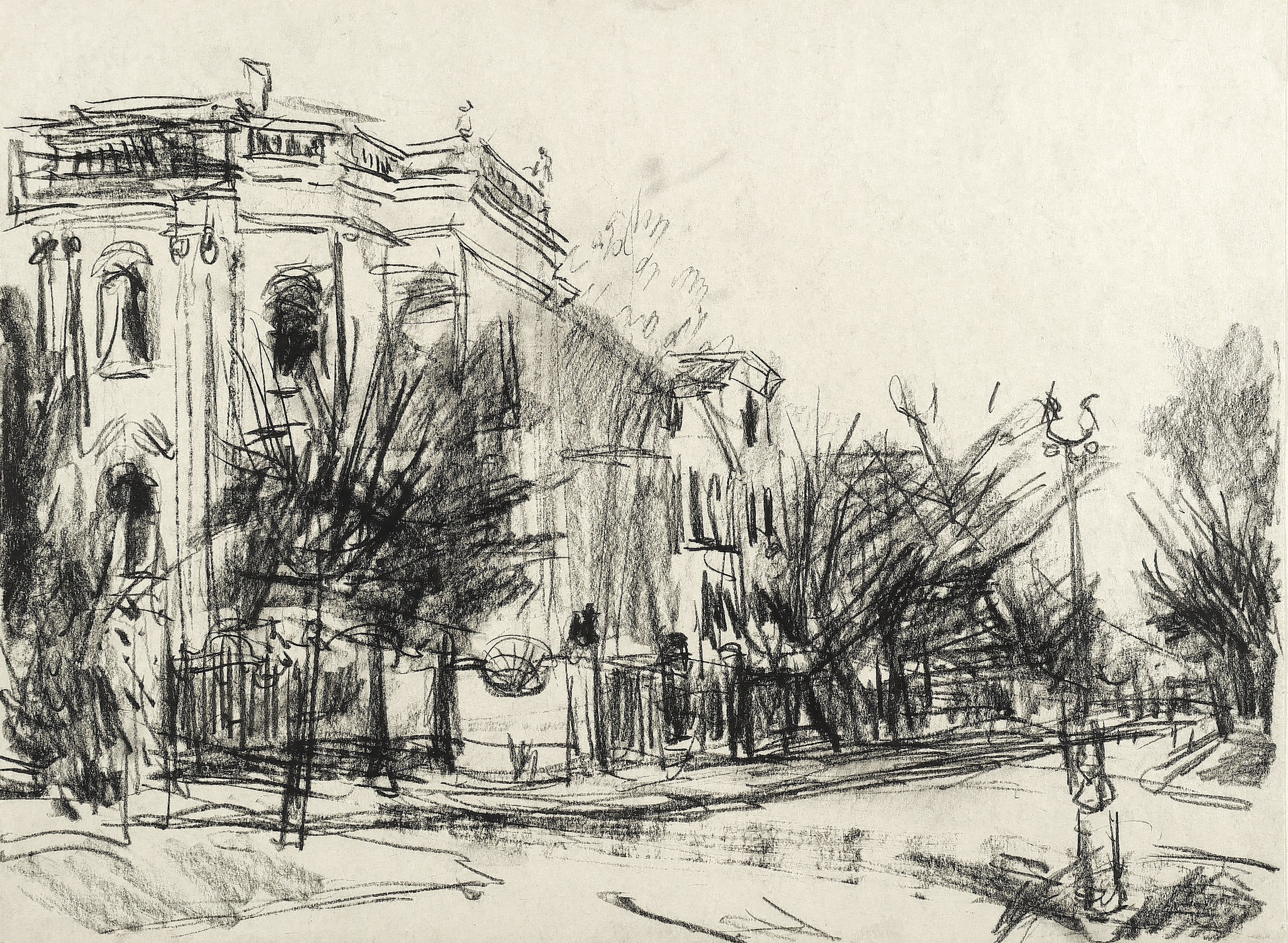 Ruine der Eschebach-Villa (Albertplatz Dresden)