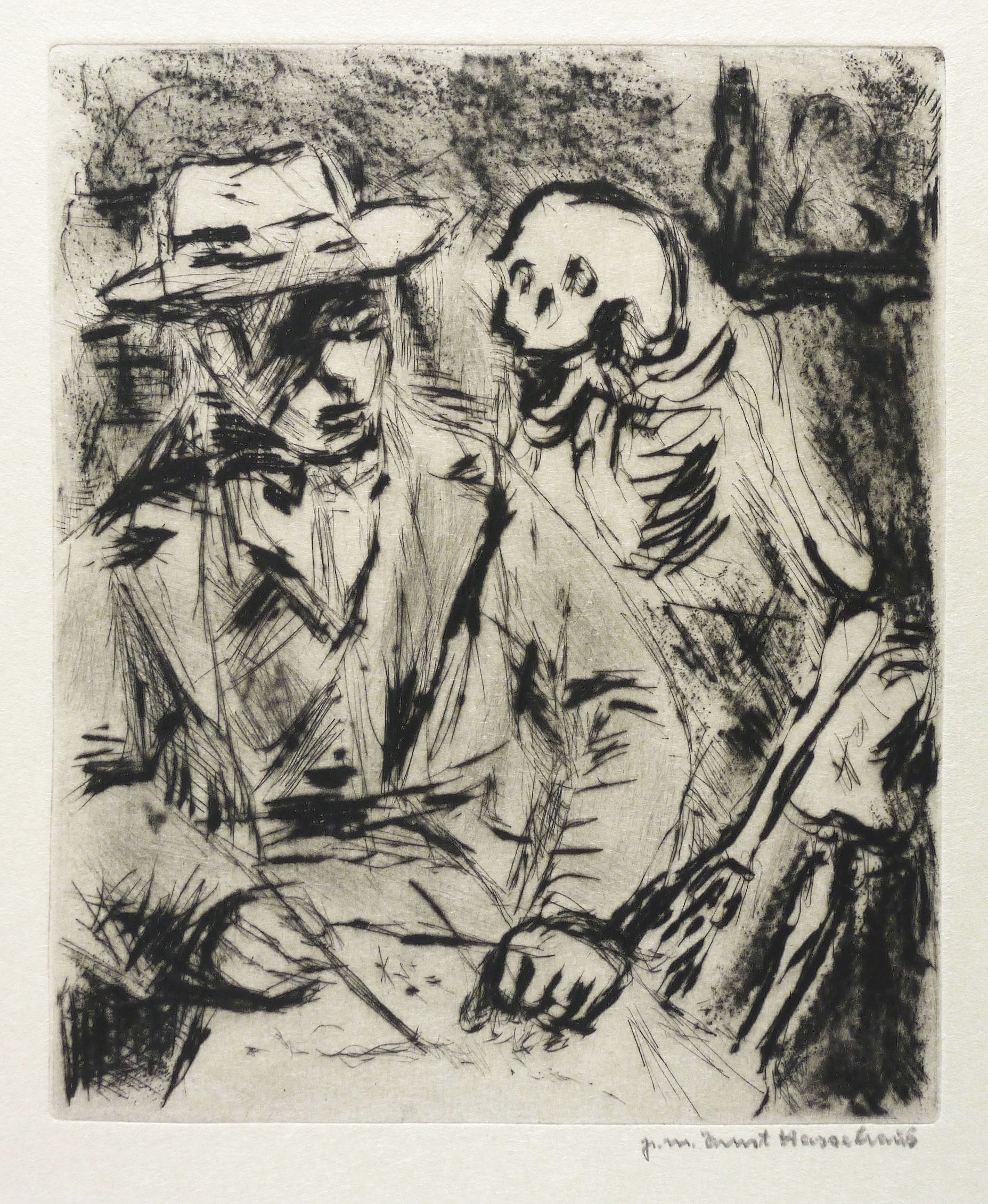 Maler und Tod (Selbst mit Tod)