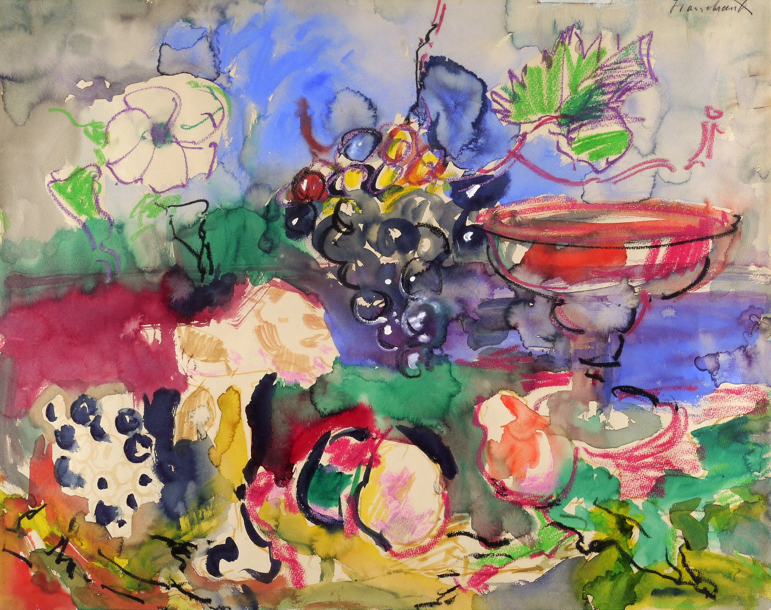 Großes Stillleben mit Glasschale Großes Stillleben mit Glasschale