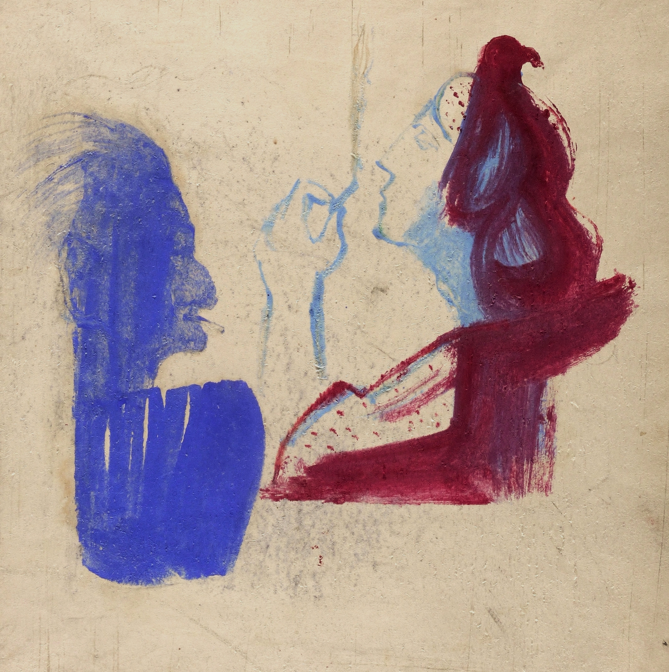 Rauchendes Paar (Schutzumschlag Fritz Löffler)