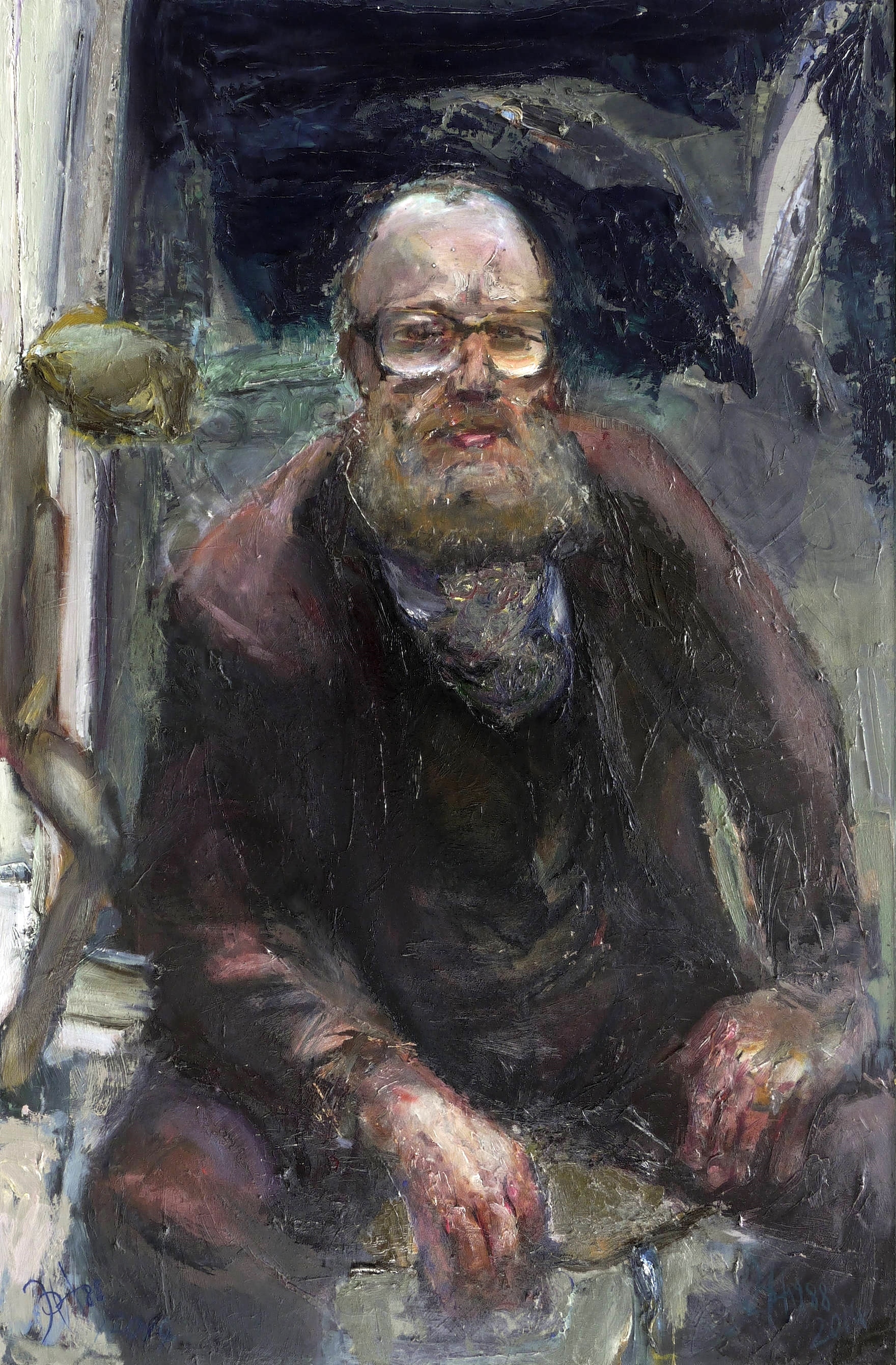 Johannes Heisig, Der Maler Siegfried Klotz, 1988/2014