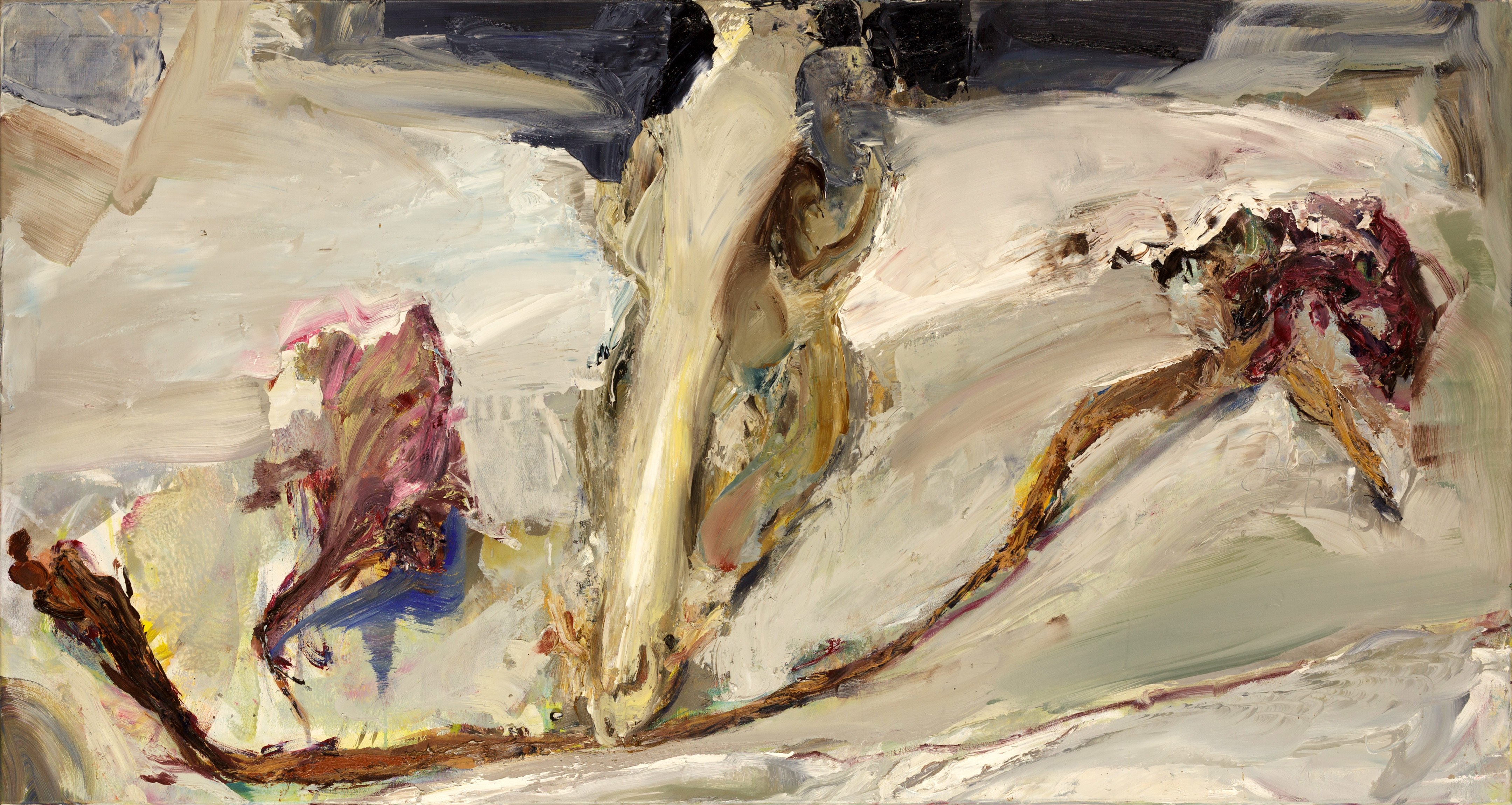 Johannes Heisig – „Blütenrest und Schweineschädel“