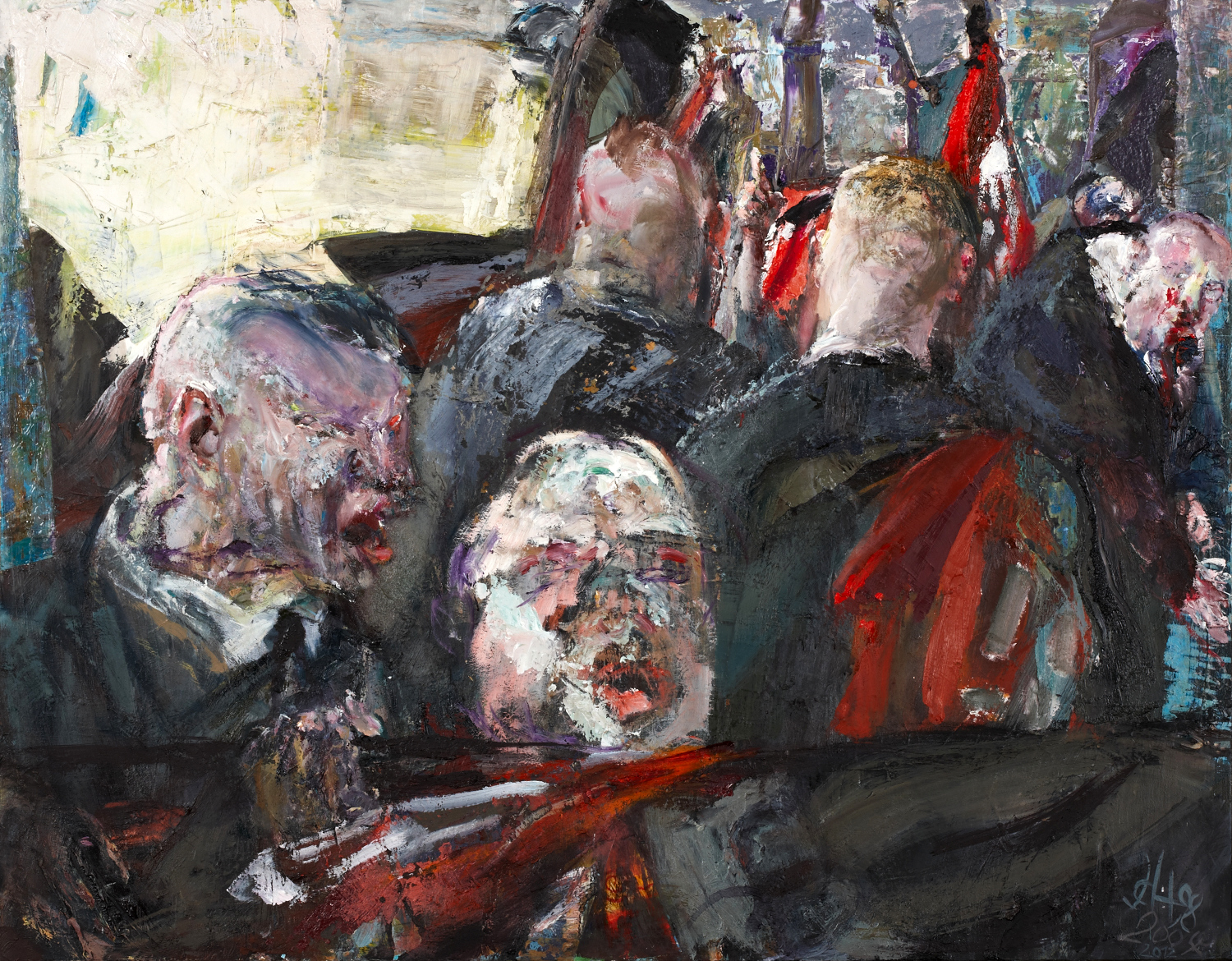 Johannes Heisig – „Love Parade IX - Heimwärts“